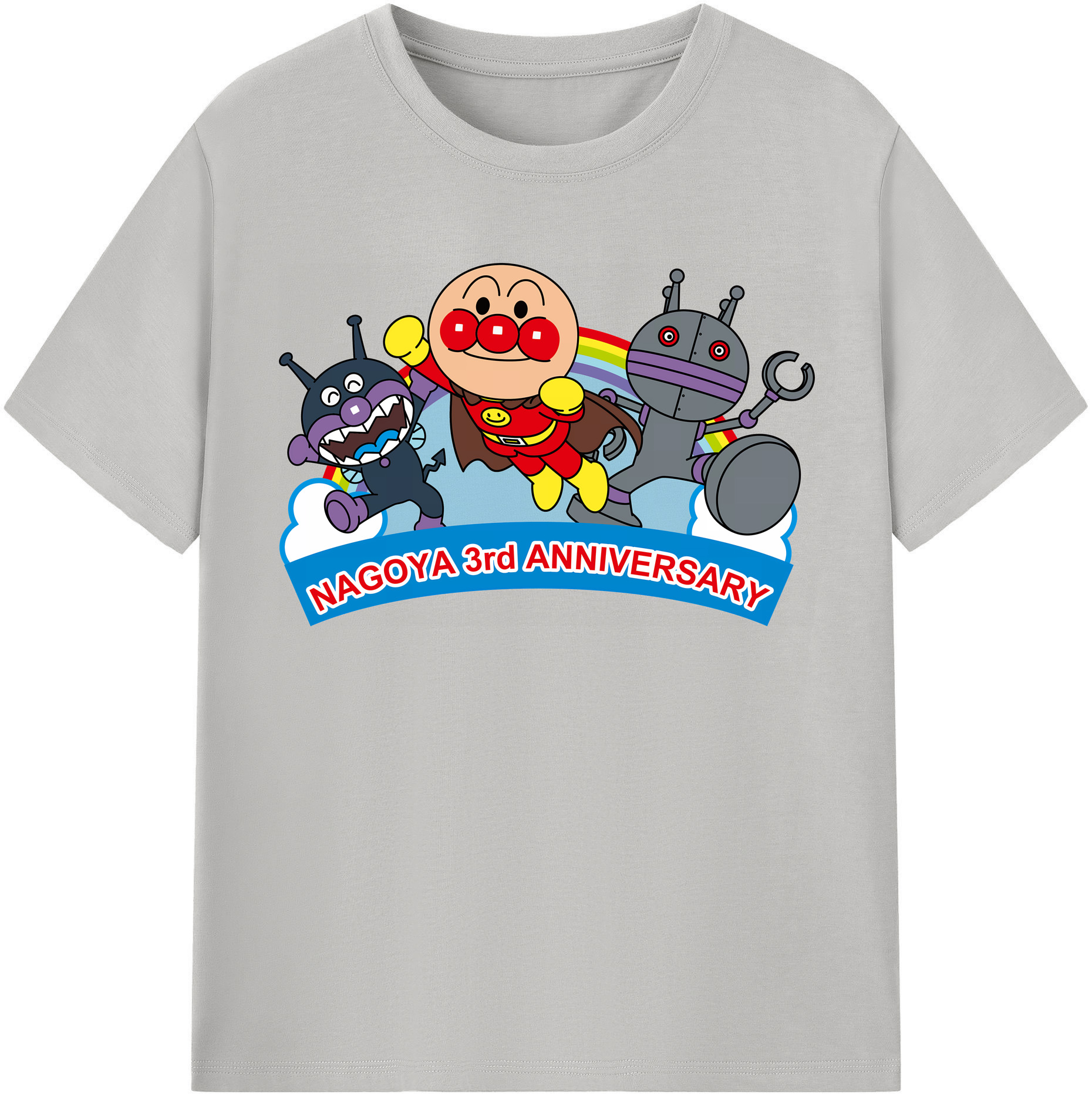 （画像用） アンパンマン Anpanman レディースカジュアルプリントTシャツ（綿100％）
