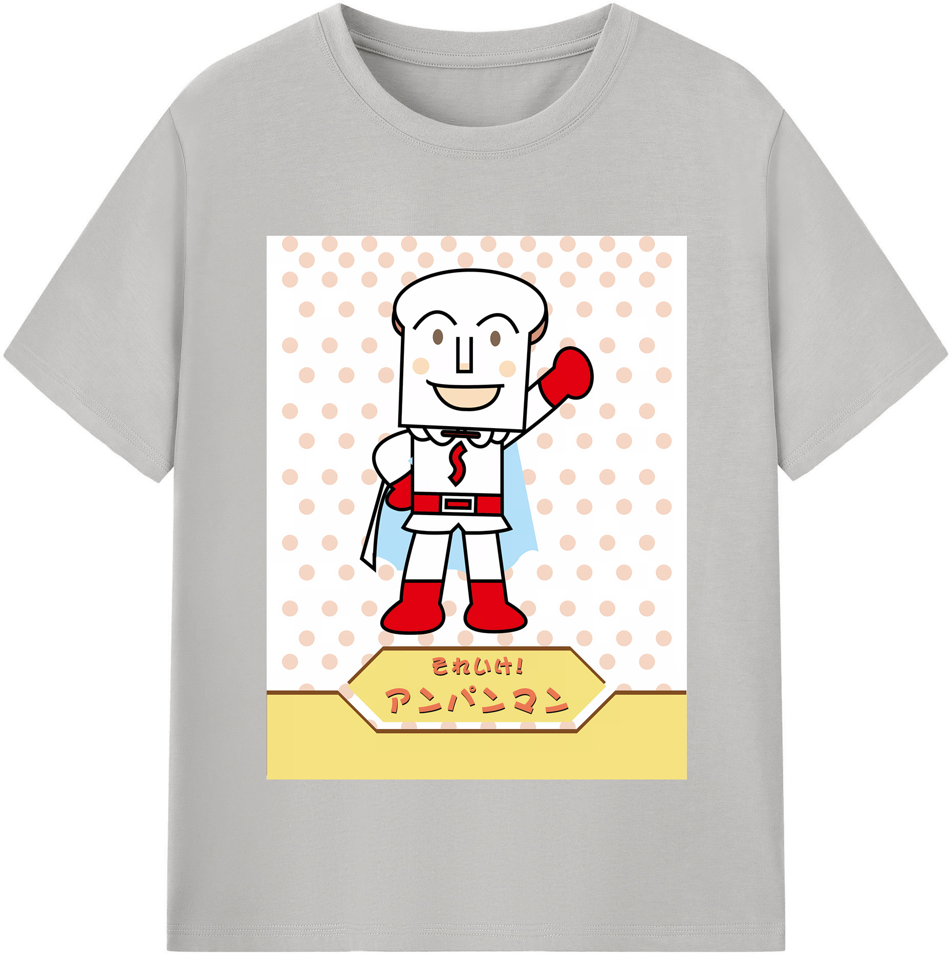 （画像用） アンパンマン Anpanman レディースカジュアルプリントTシャツ（綿100％）