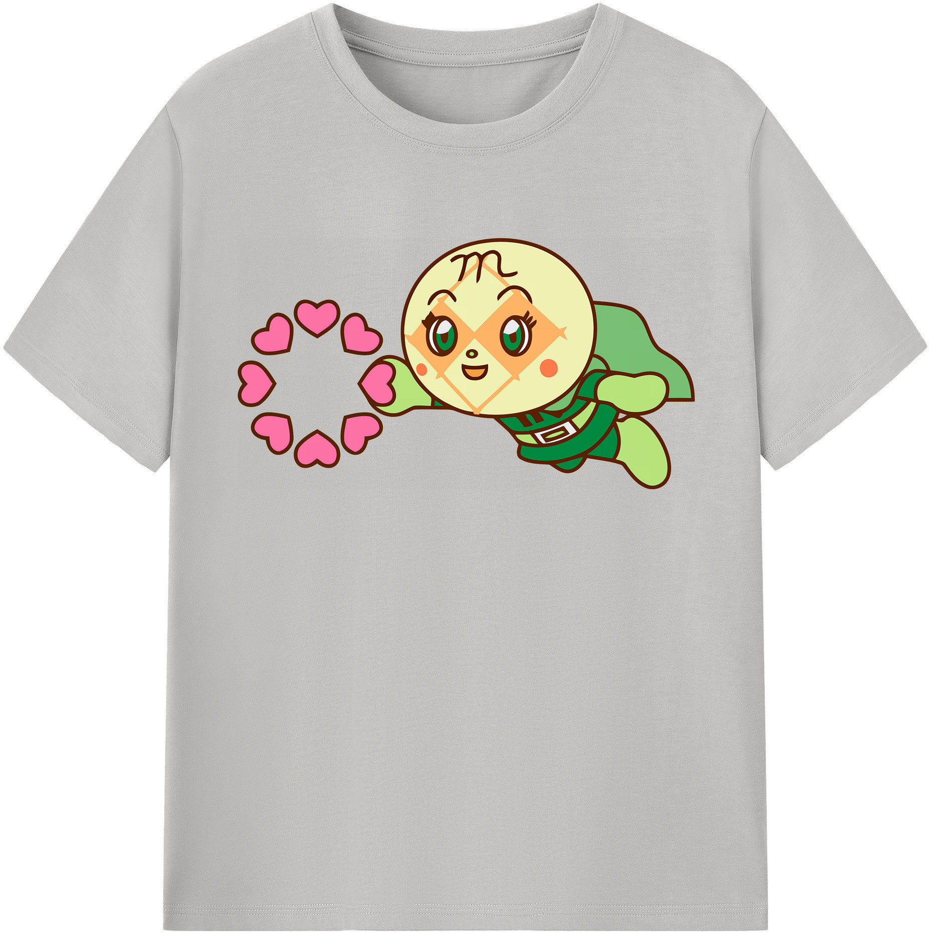 （画像用） アンパンマン Anpanman レディースカジュアルプリントTシャツ（綿100％）