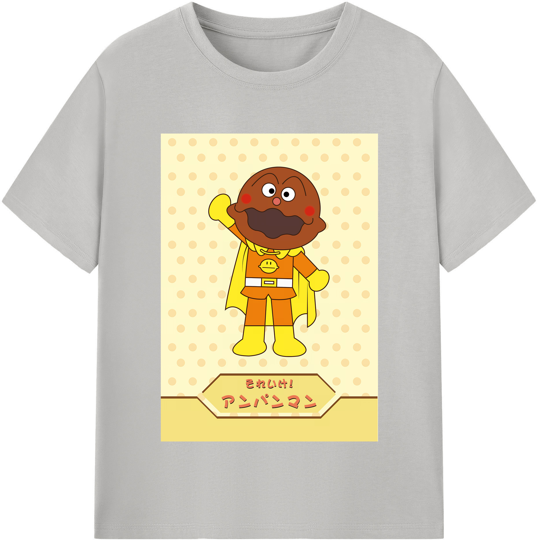 （画像用） アンパンマン Anpanman レディースカジュアルプリントTシャツ（綿100％）