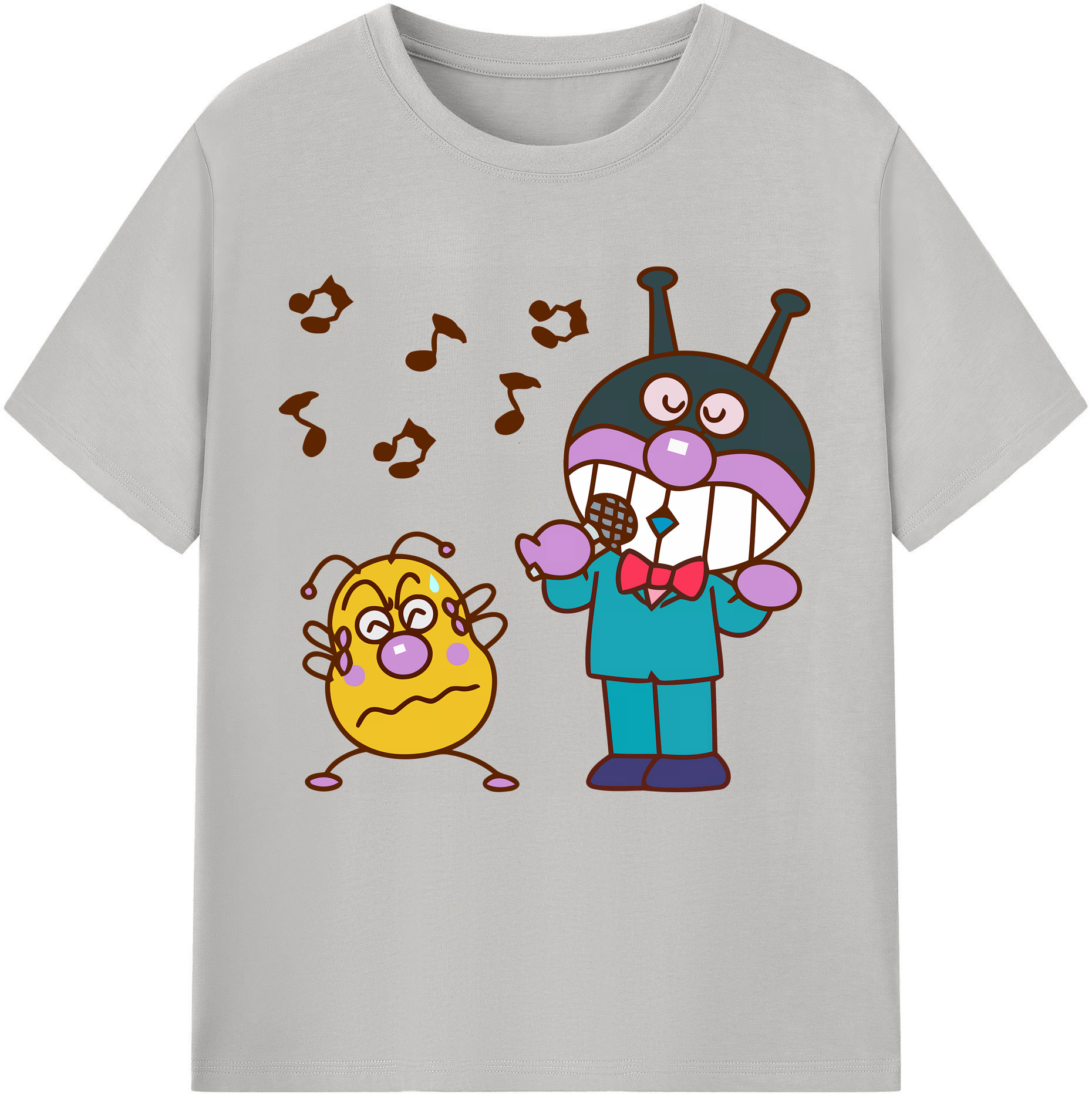 （画像用） アンパンマン Anpanman レディースカジュアルプリントTシャツ（綿100％）