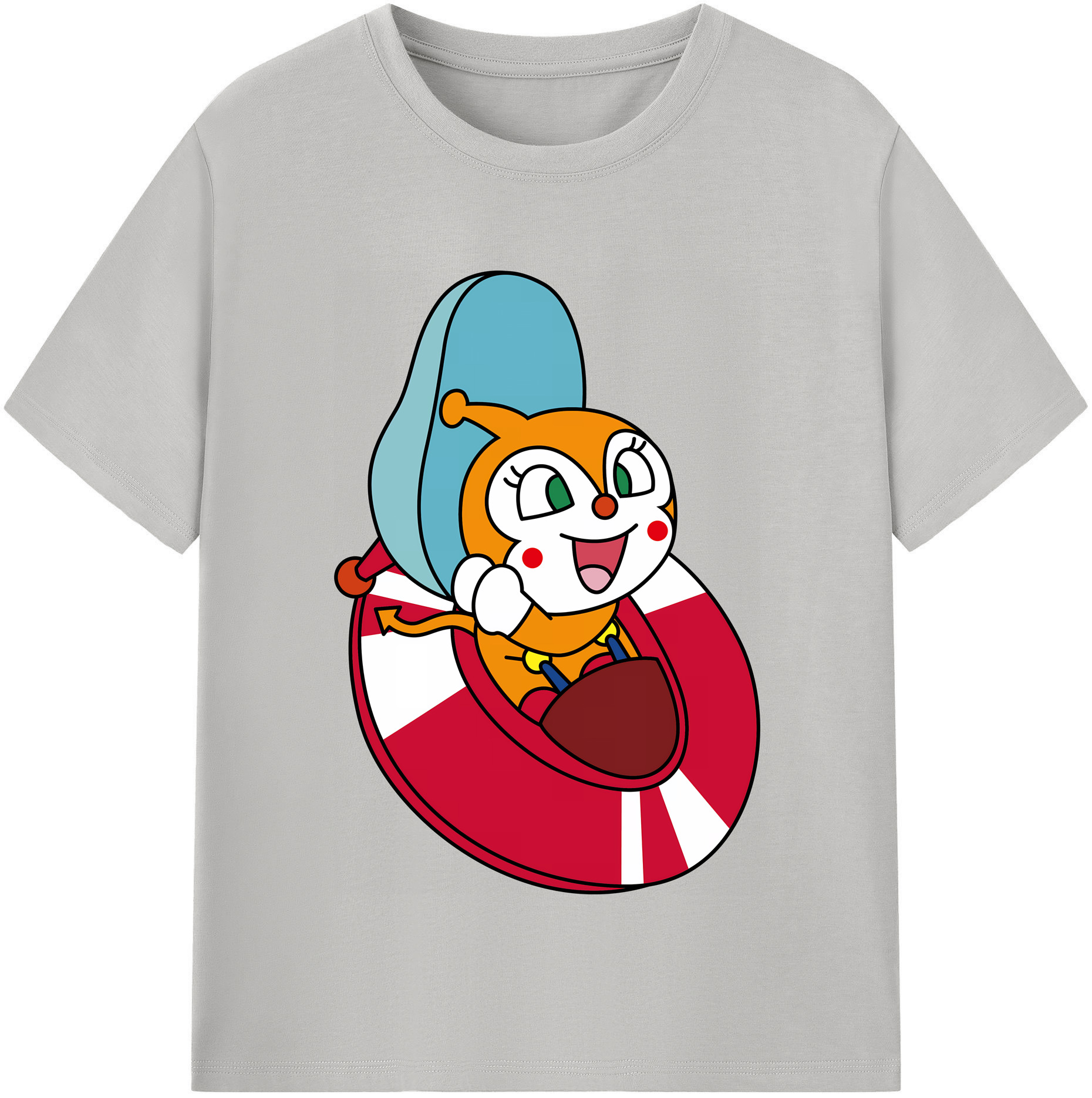 （画像用） アンパンマン Anpanman レディースカジュアルプリントTシャツ（綿100％）