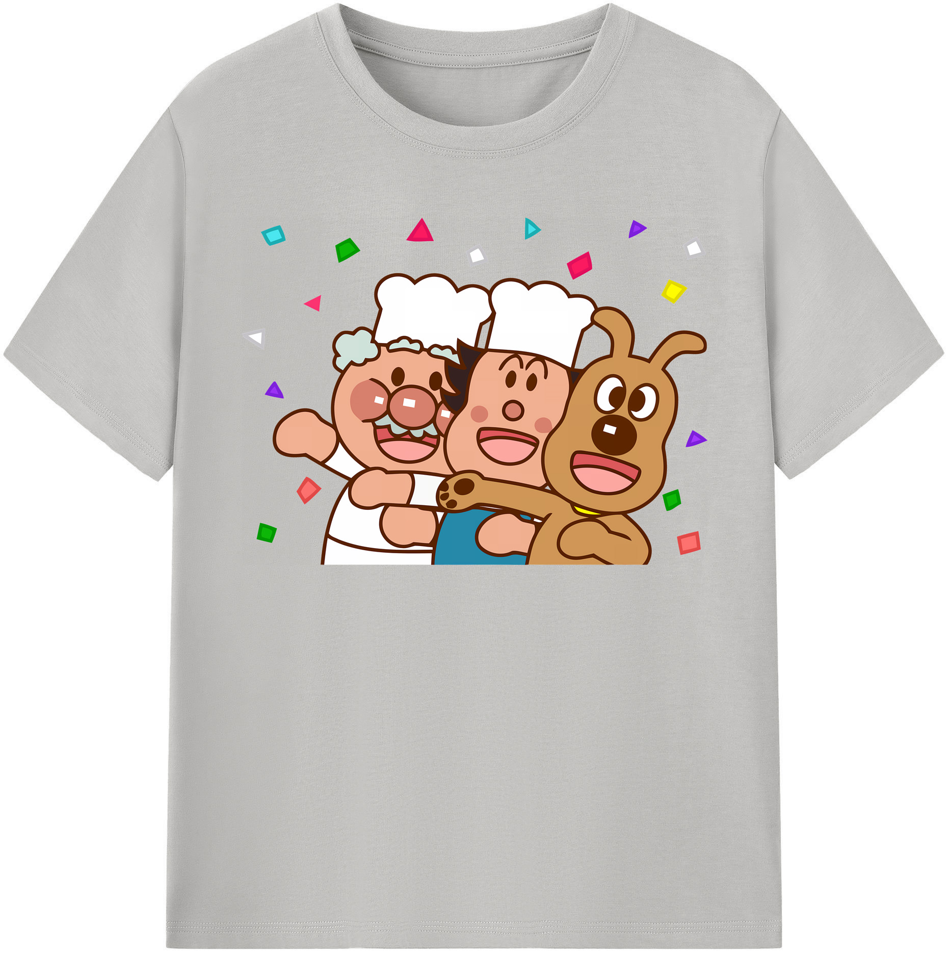 （画像用） アンパンマン Anpanman レディースカジュアルプリントTシャツ（綿100％）