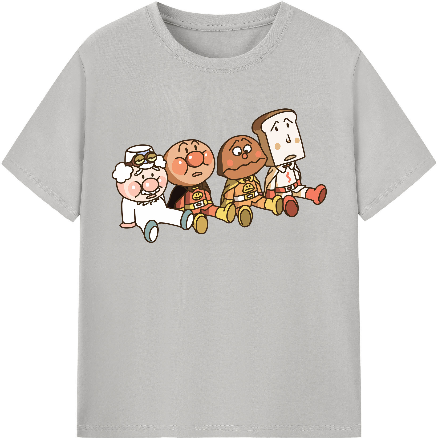 （画像用） アンパンマン Anpanman レディースカジュアルプリントTシャツ（綿100％）