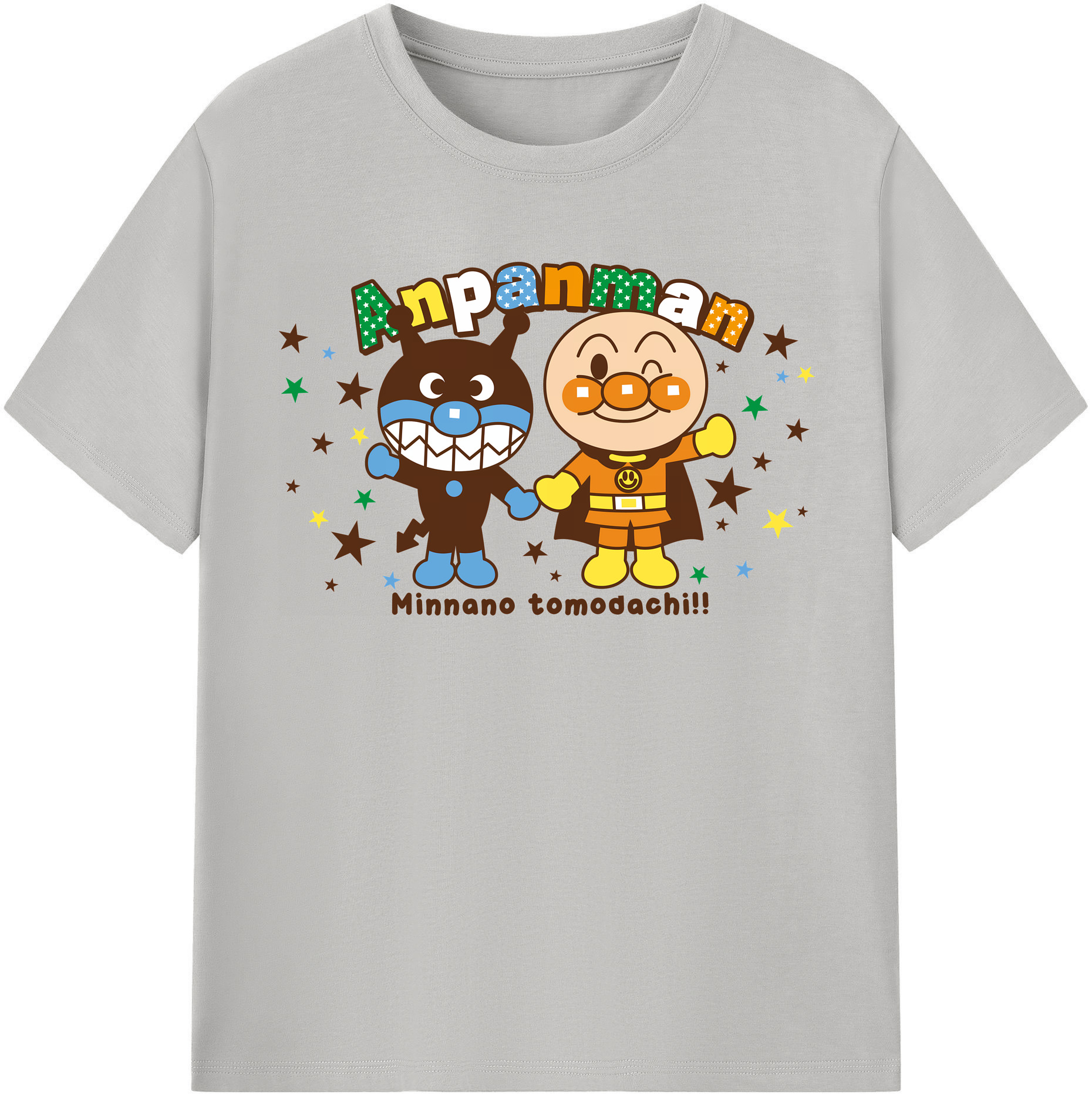 （画像用） アンパンマン Anpanman レディースカジュアルプリントTシャツ（綿100％）