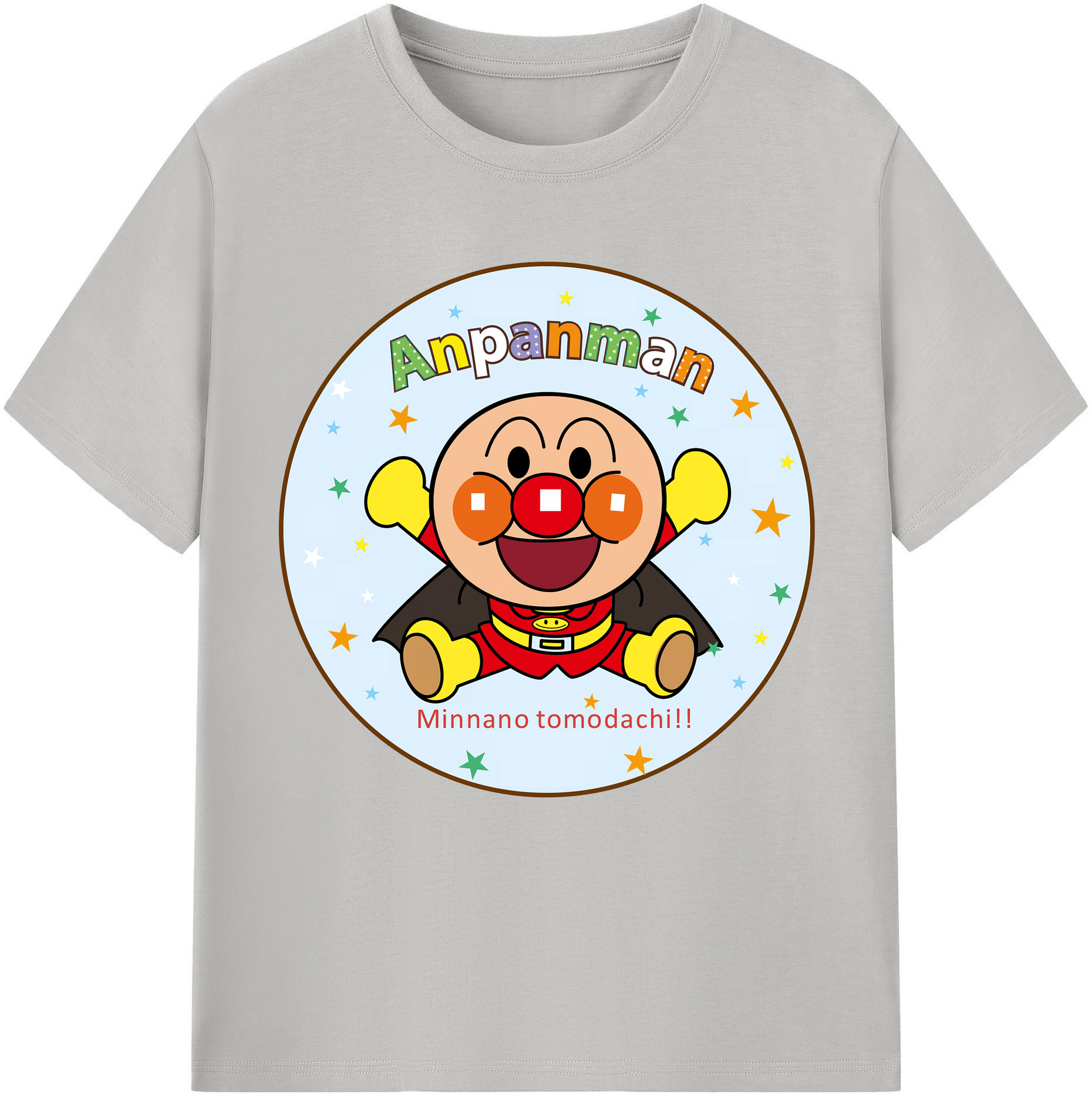 （画像用） アンパンマン Anpanman レディースカジュアルプリントTシャツ（綿100％）