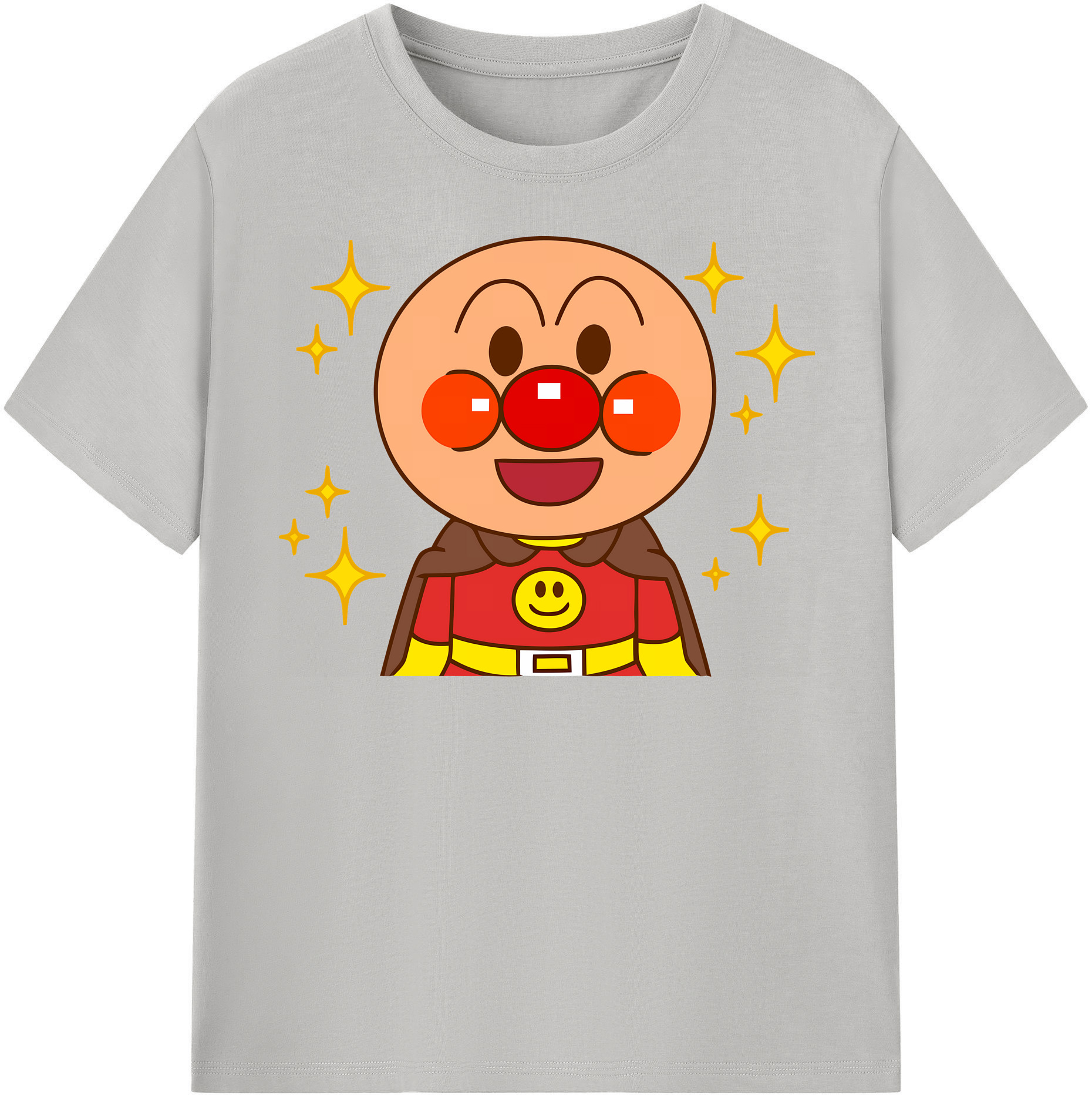 （画像用） アンパンマン Anpanman レディースカジュアルプリントTシャツ（綿100％）