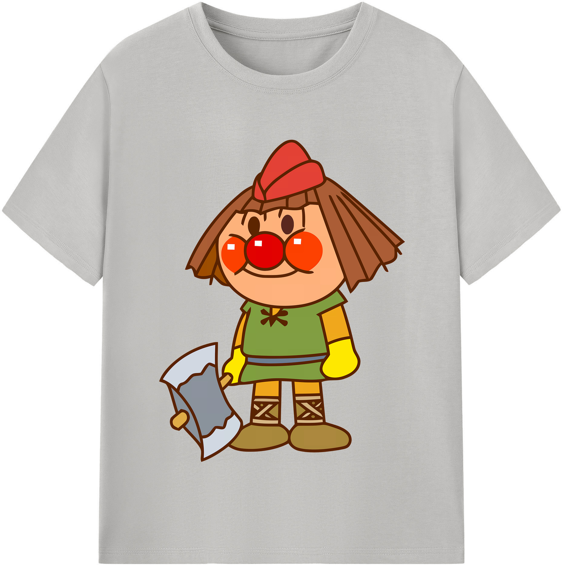 （画像用） アンパンマン Anpanman レディースカジュアルプリントTシャツ（綿100％）
