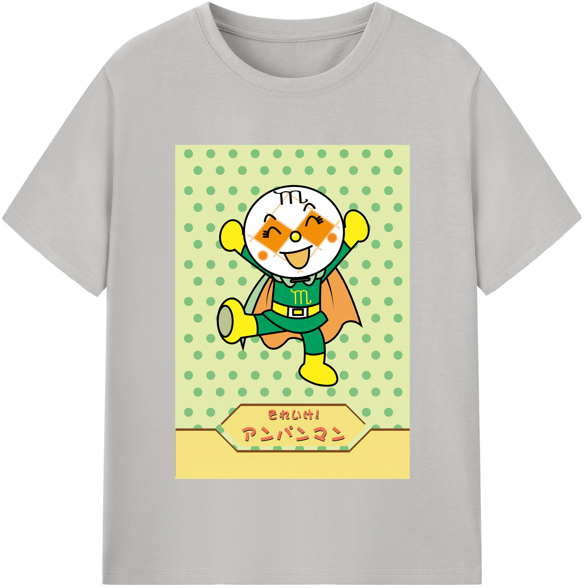（画像用） アンパンマン Anpanman レディースカジュアルプリントTシャツ（綿100％）