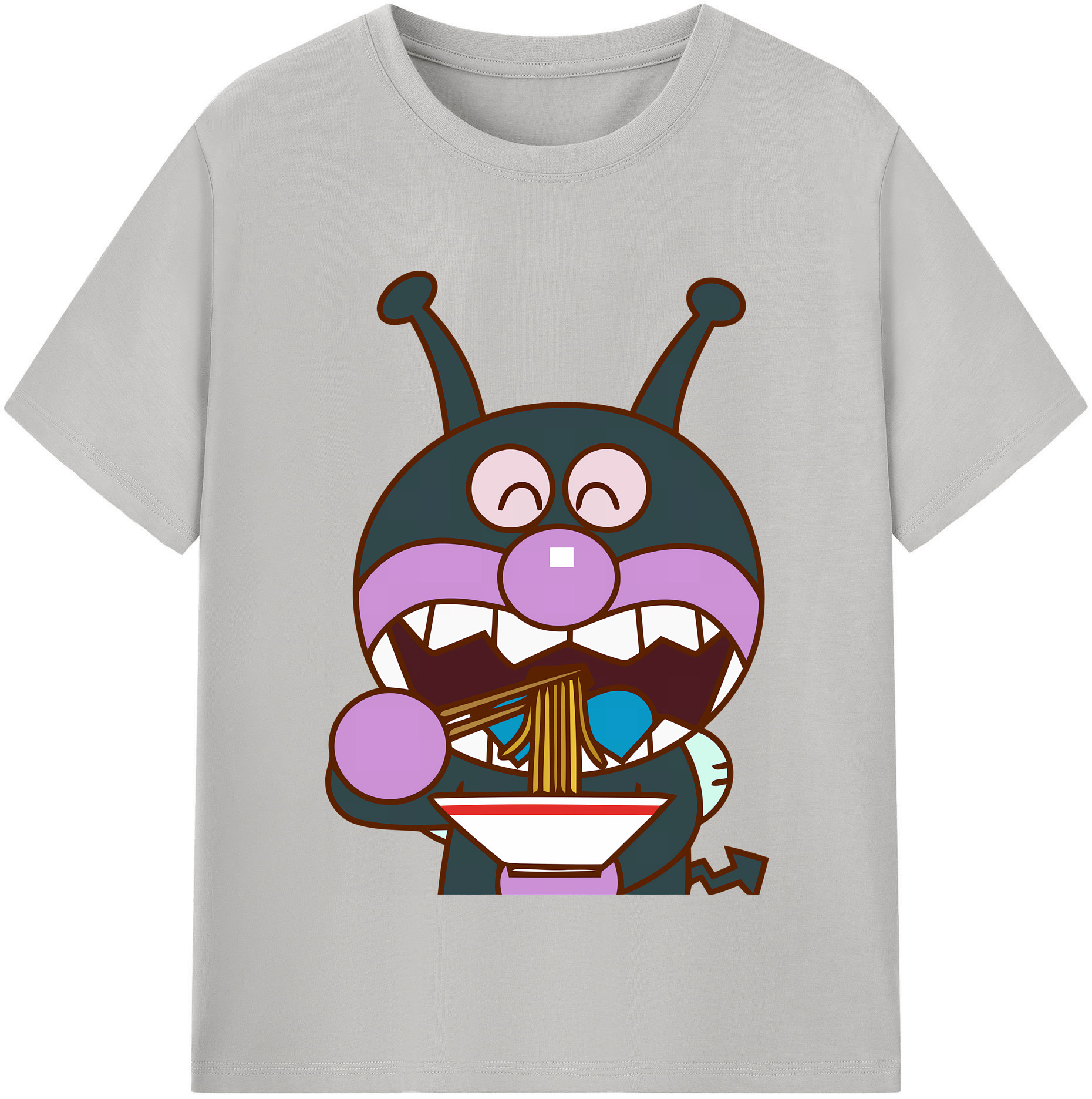 （画像用） アンパンマン Anpanman レディースカジュアルプリントTシャツ（綿100％）