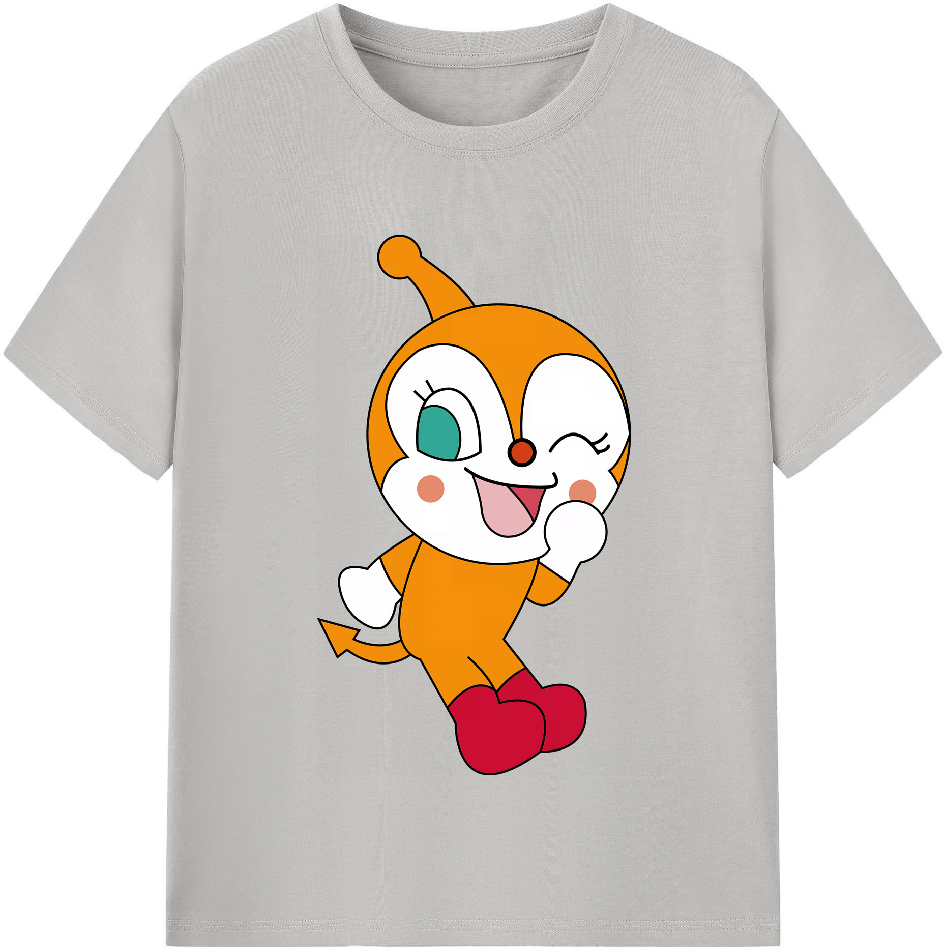 （画像用） アンパンマン Anpanman レディースカジュアルプリントTシャツ（綿100％）