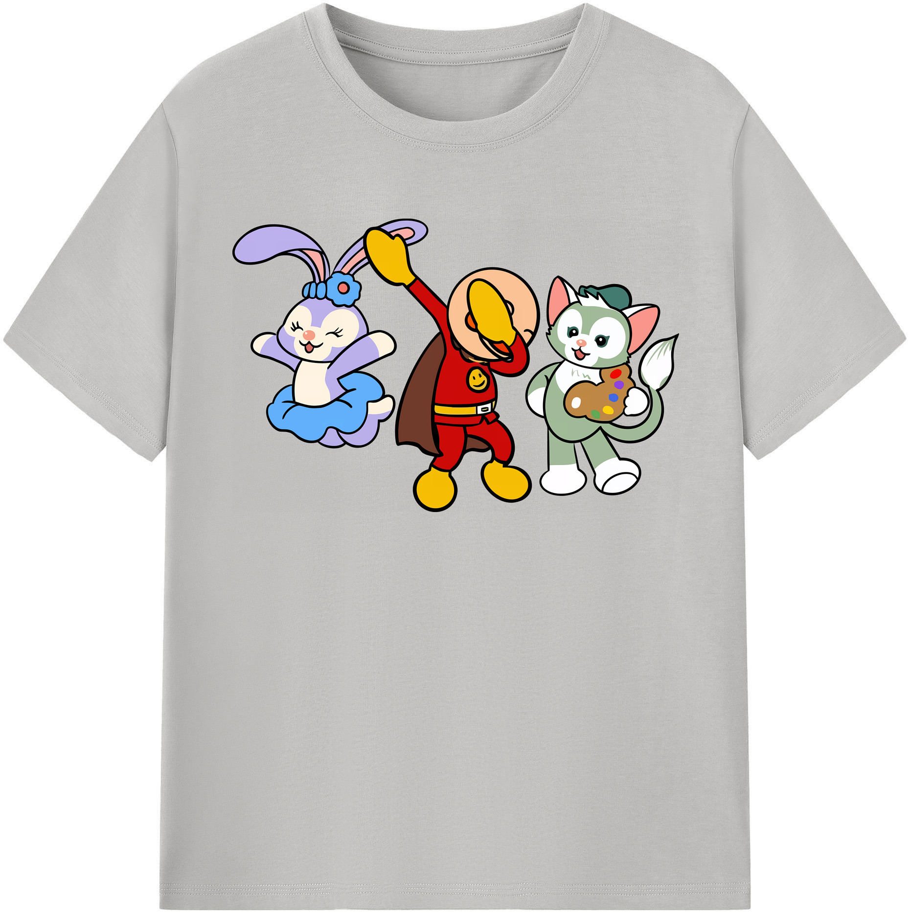 （画像用） アンパンマン Anpanman レディースカジュアルプリントTシャツ（綿100％）