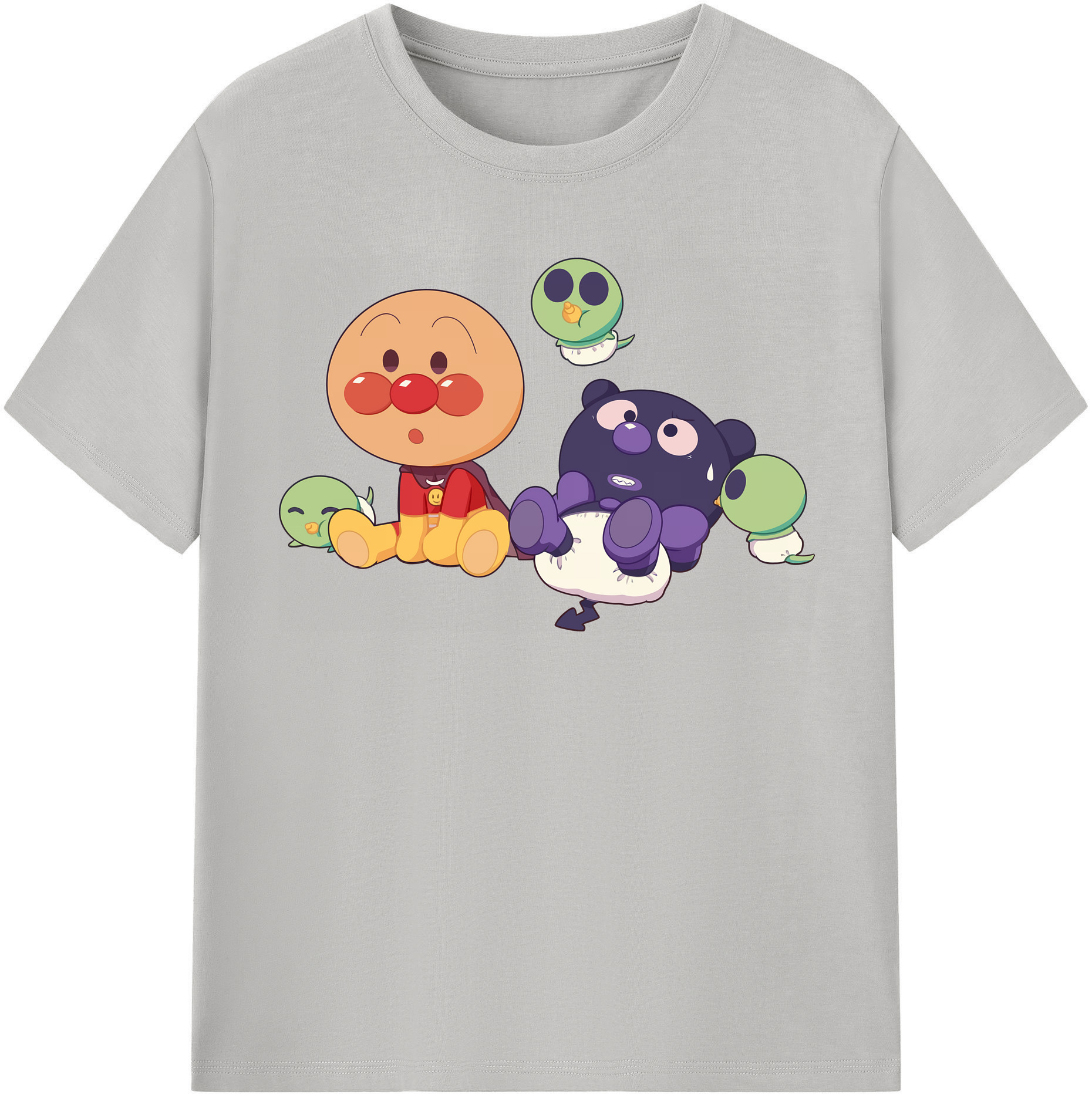 （画像用） アンパンマン Anpanman レディースカジュアルプリントTシャツ（綿100％）