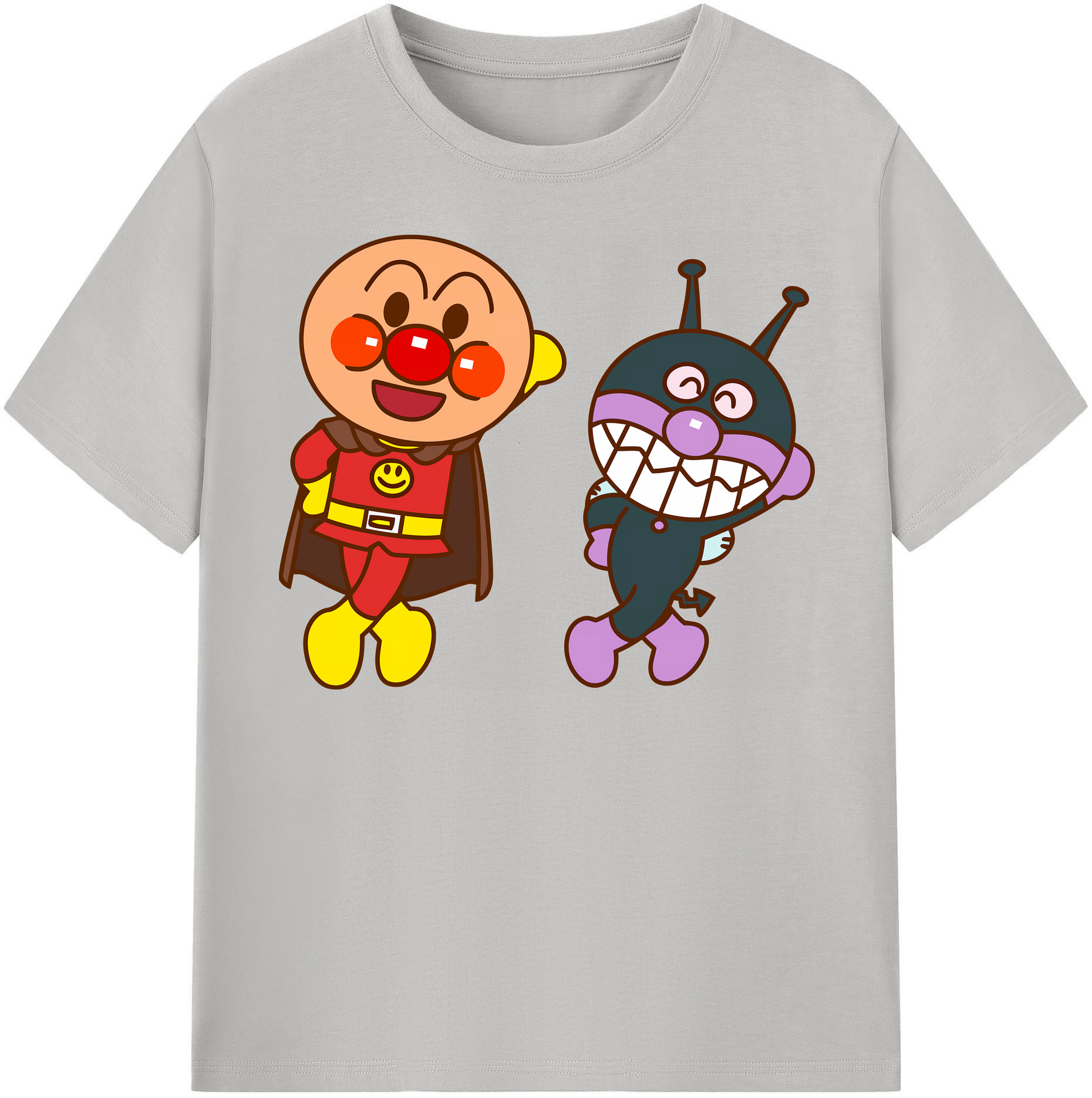 （画像用） アンパンマン Anpanman レディースカジュアルプリントTシャツ（綿100％）