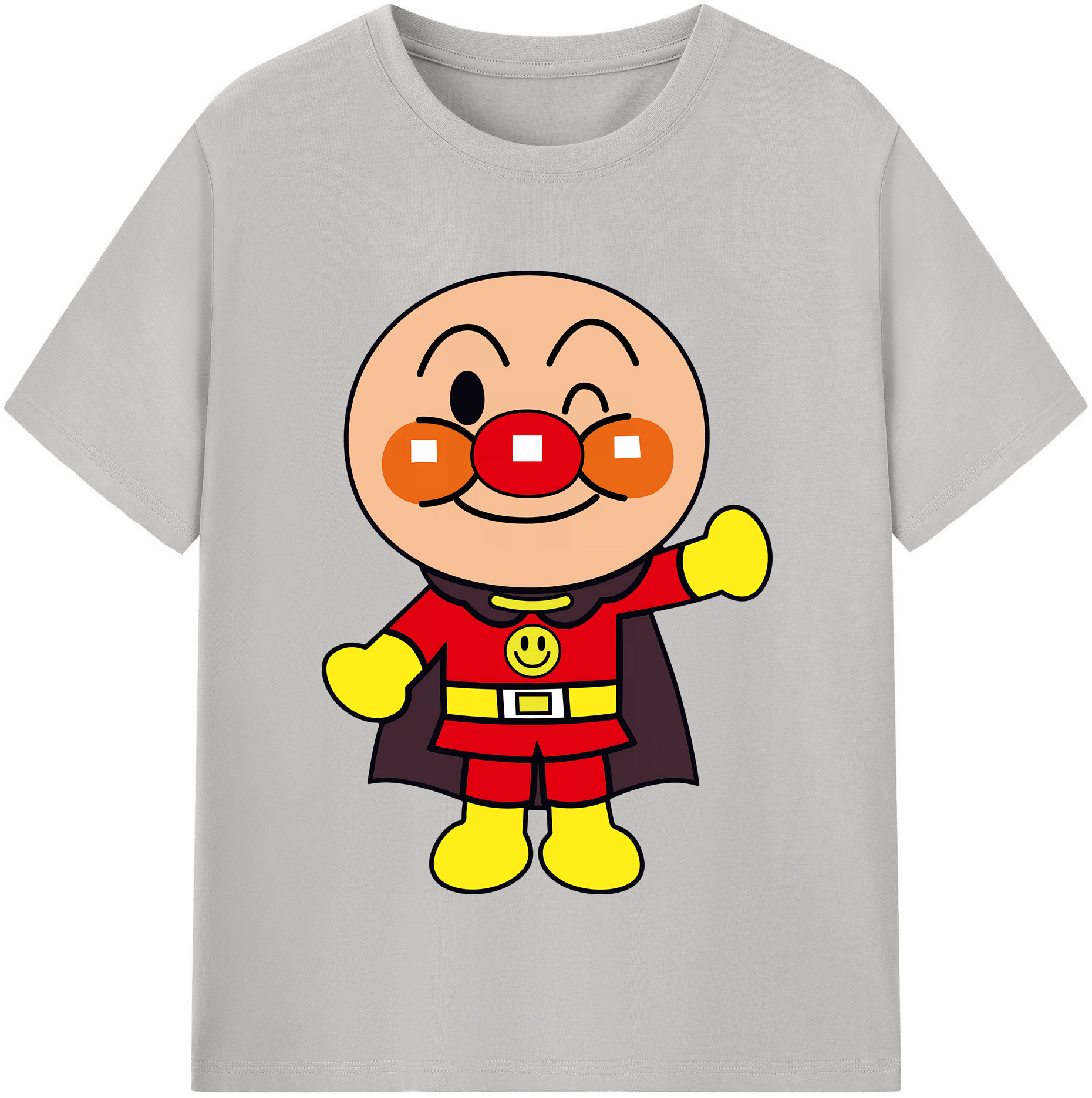 （画像用） アンパンマン Anpanman レディースカジュアルプリントTシャツ（綿100％）