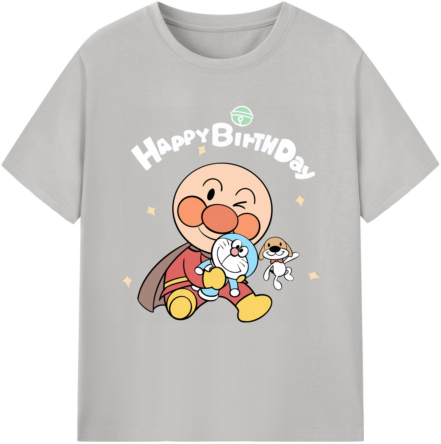 （画像用） アンパンマン Anpanman レディースカジュアルプリントTシャツ（綿100％）