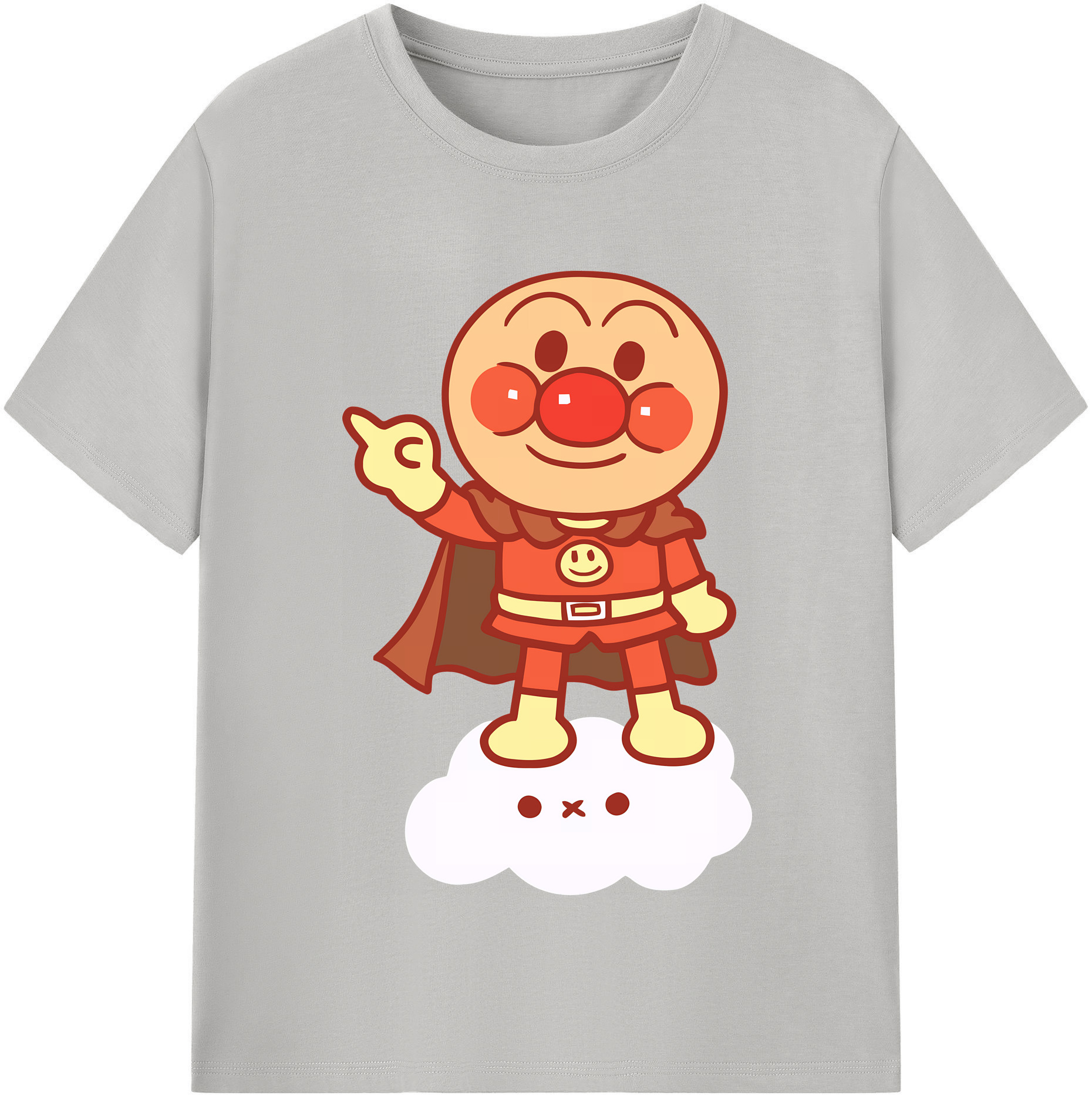 （画像用） アンパンマン Anpanman レディースカジュアルプリントTシャツ（綿100％）