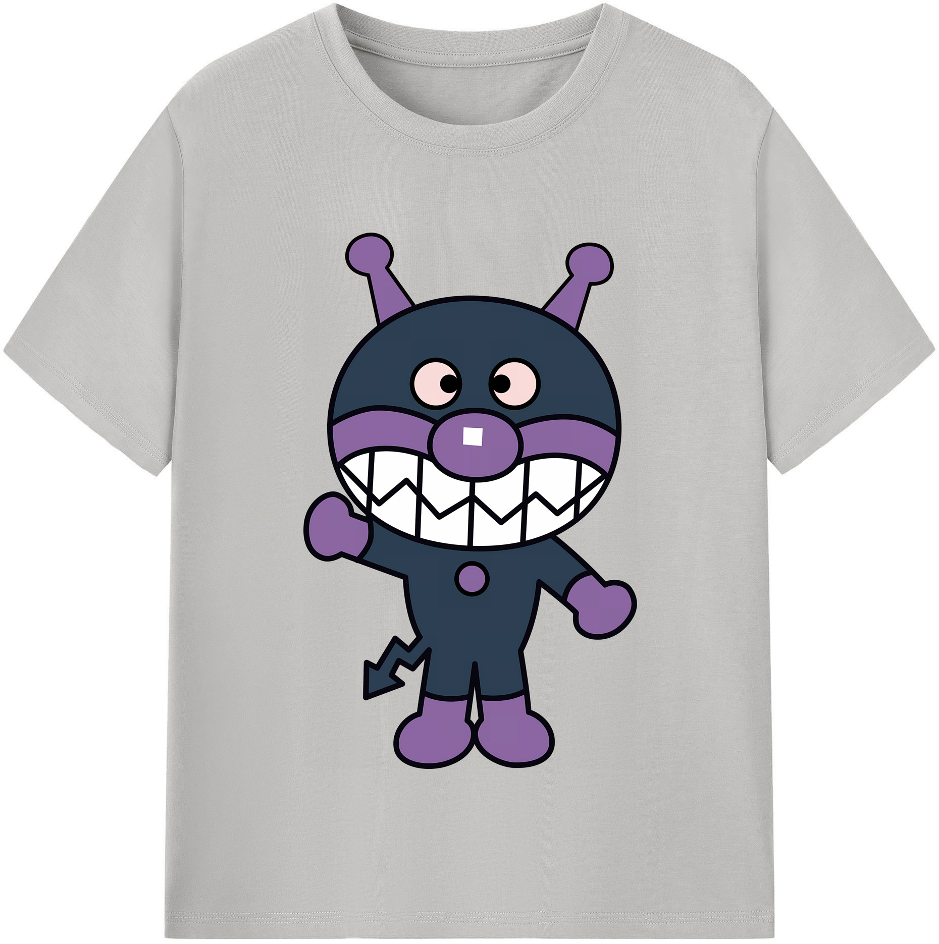 （画像用） アンパンマン Anpanman レディースカジュアルプリントTシャツ（綿100％）
