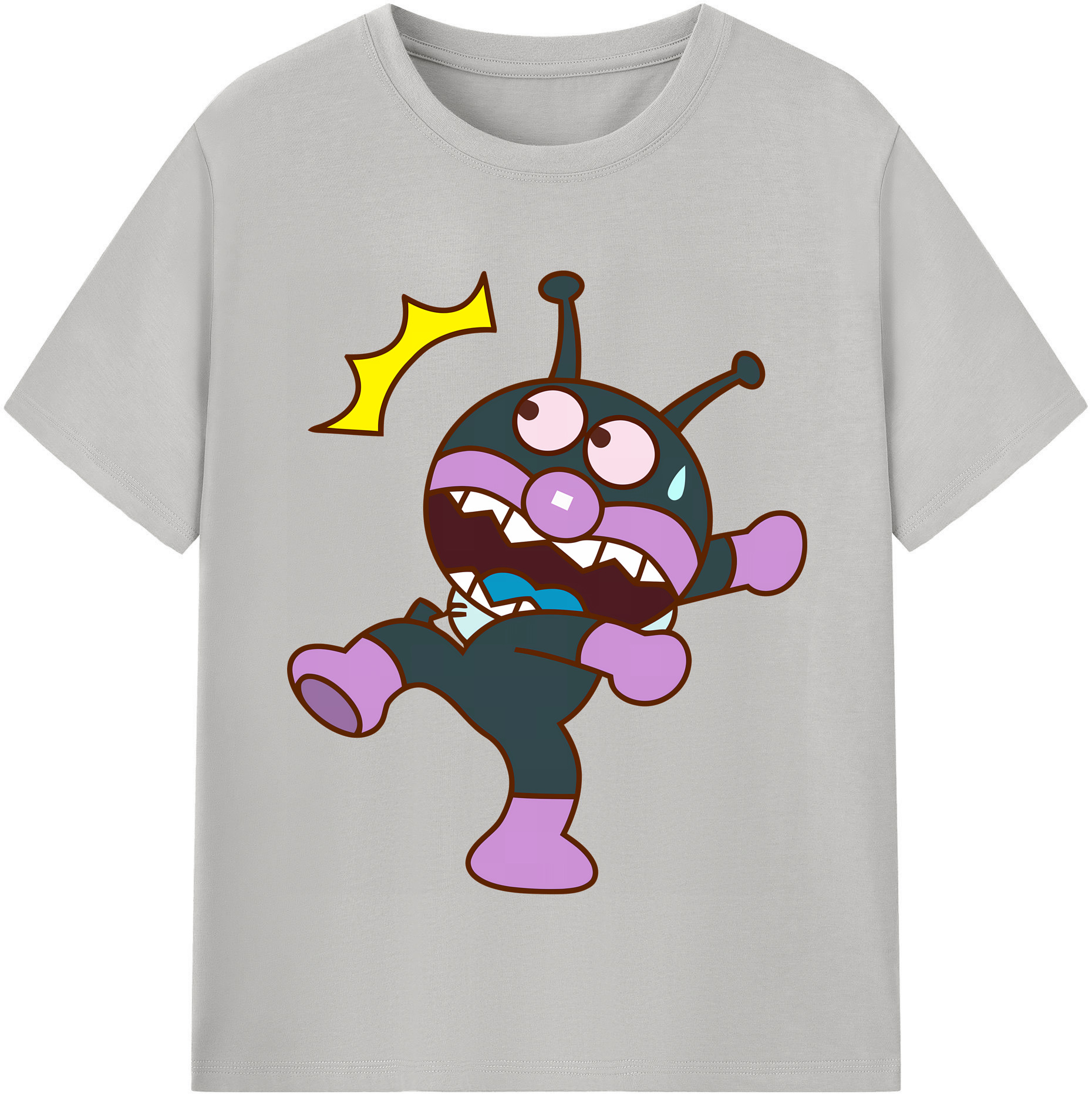 （画像用） アンパンマン Anpanman レディースカジュアルプリントTシャツ（綿100％）