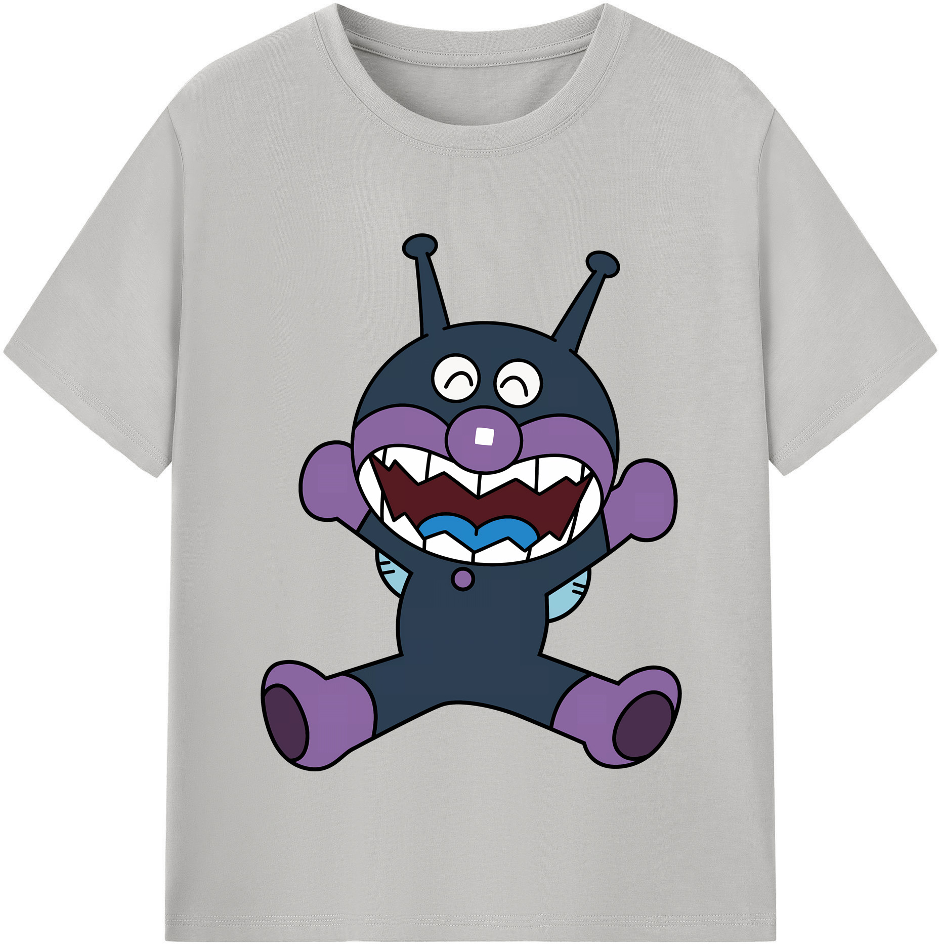 （画像用） アンパンマン Anpanman レディースカジュアルプリントTシャツ（綿100％）