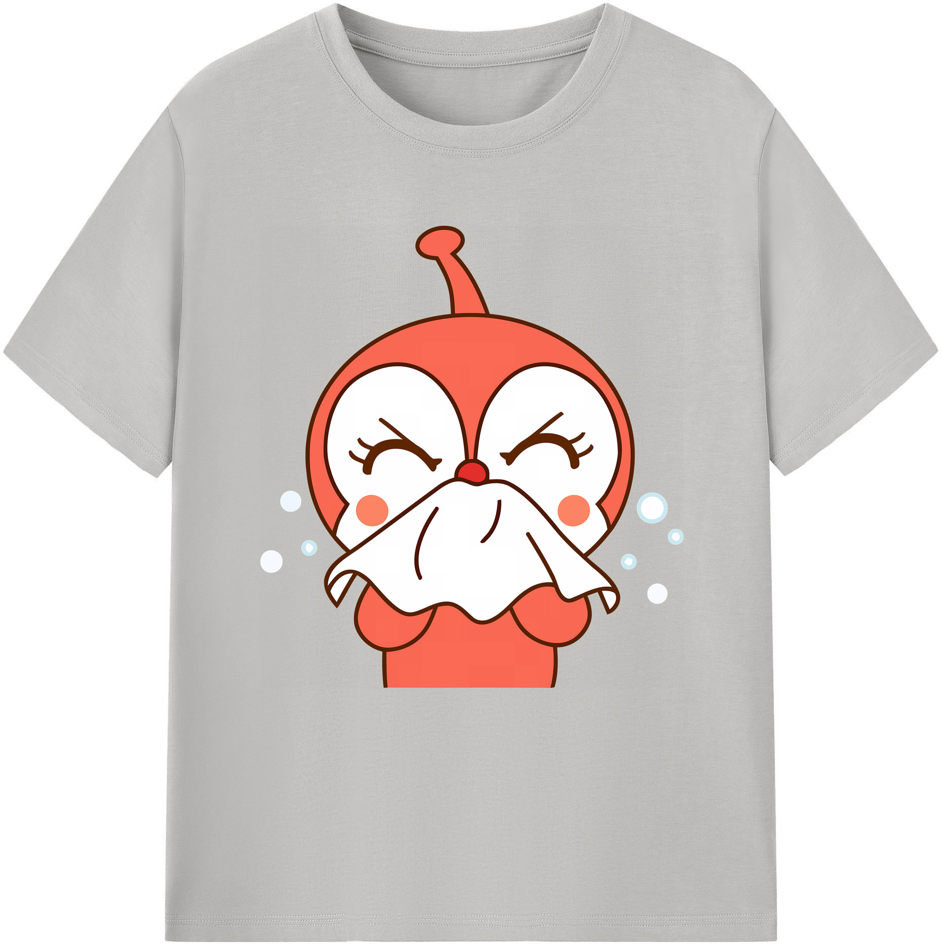 （画像用） アンパンマン Anpanman レディースカジュアルプリントTシャツ（綿100％）