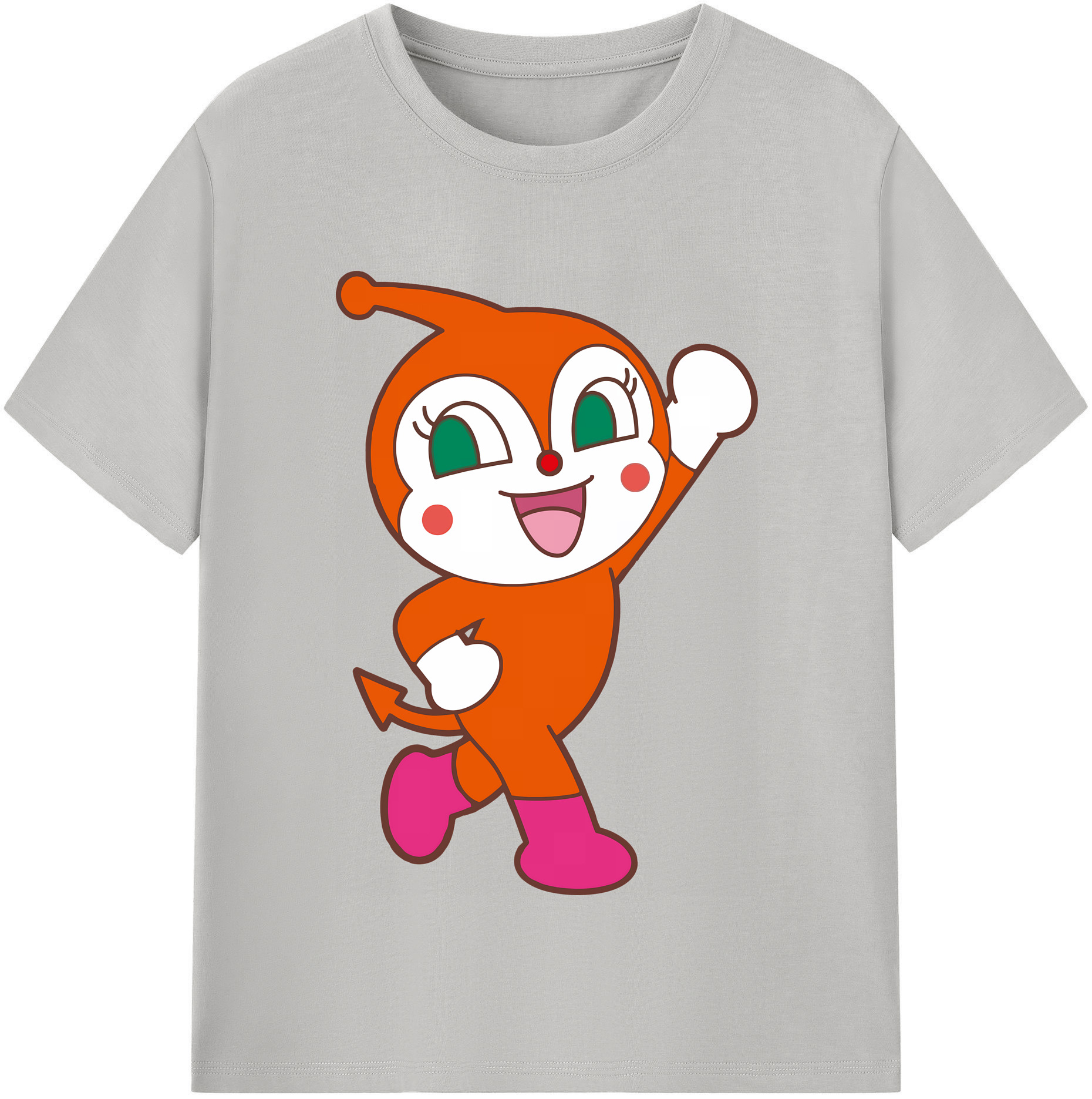 （画像用） アンパンマン Anpanman レディースカジュアルプリントTシャツ（綿100％）