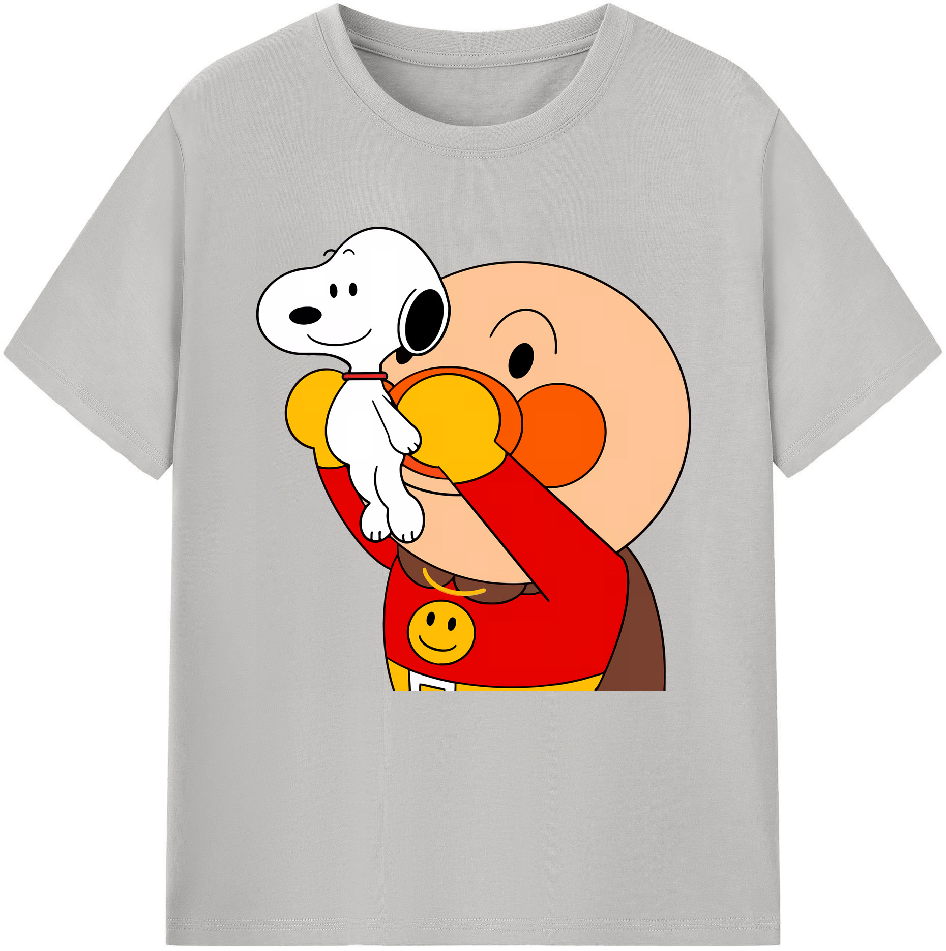 （画像用） アンパンマン Anpanman レディースカジュアルプリントTシャツ（綿100％）
