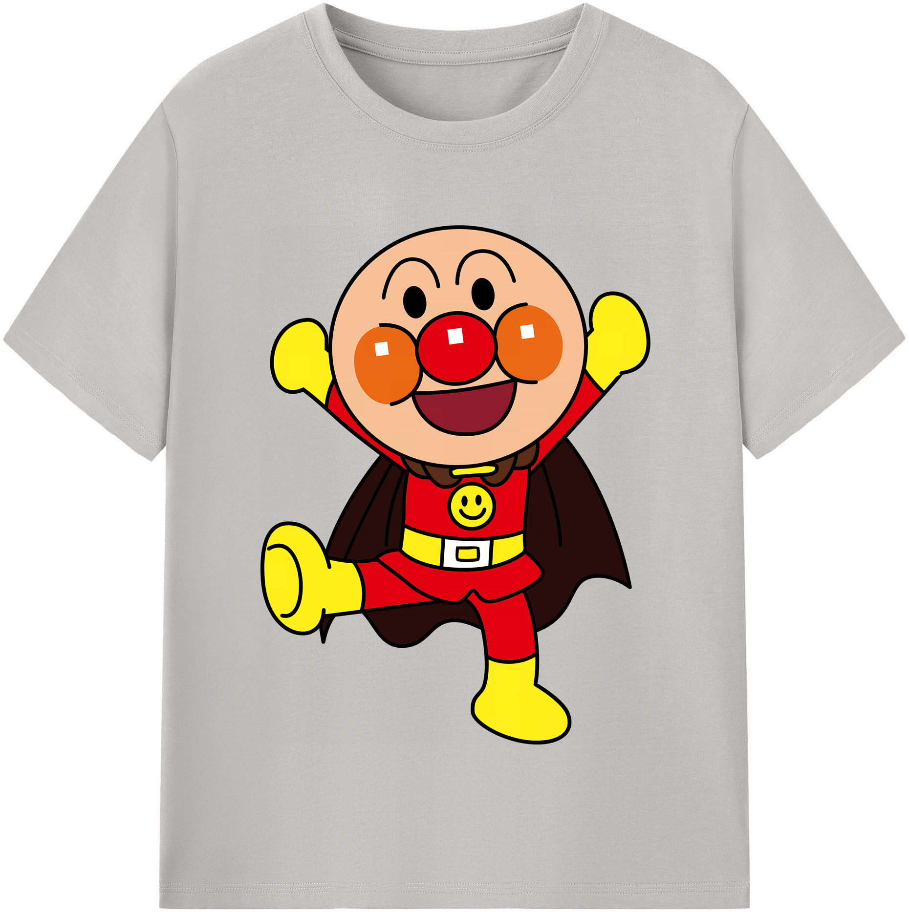 （画像用） アンパンマン Anpanman レディースカジュアルプリントTシャツ（綿100％）