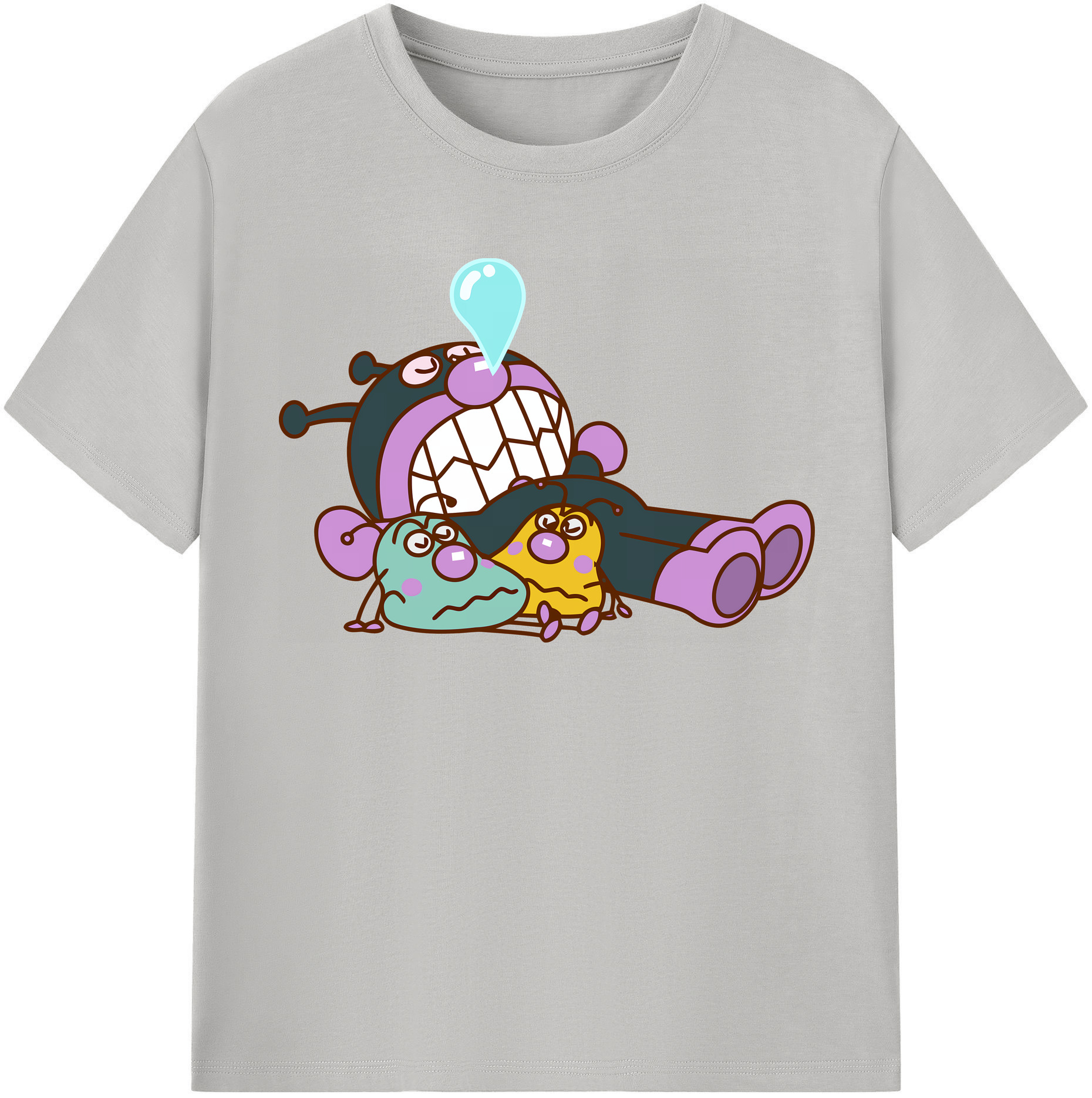 （画像用） アンパンマン Anpanman レディースカジュアルプリントTシャツ（綿100％）