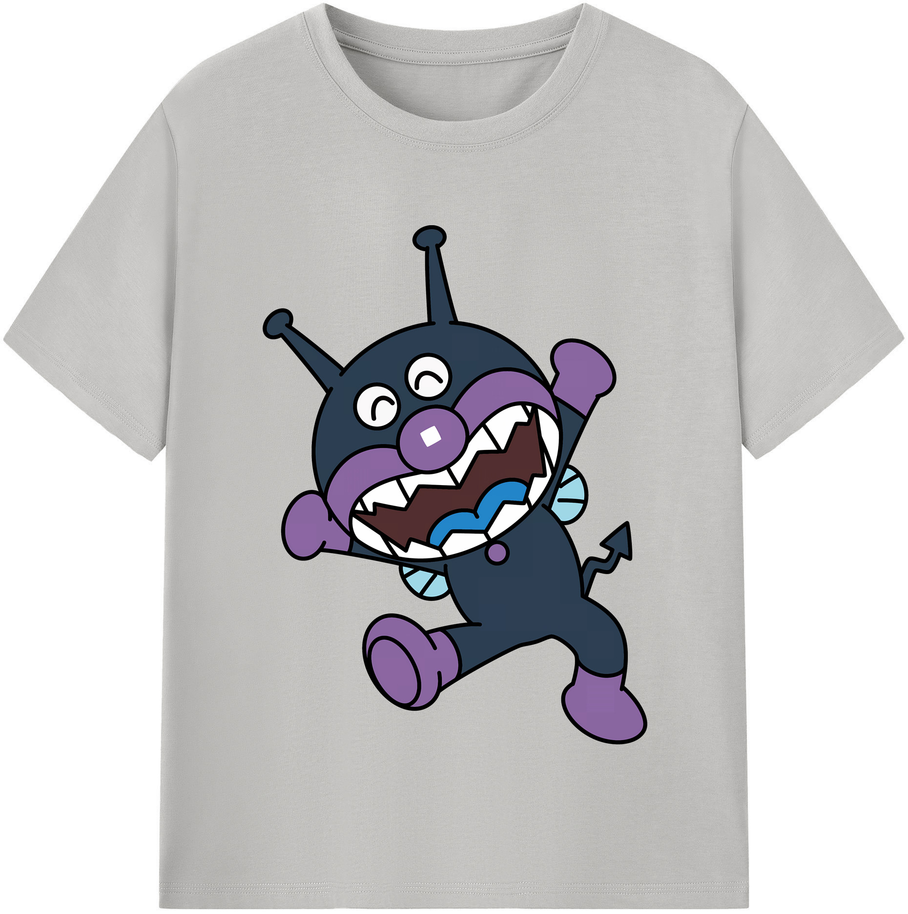 （画像用） アンパンマン Anpanman レディースカジュアルプリントTシャツ（綿100％）