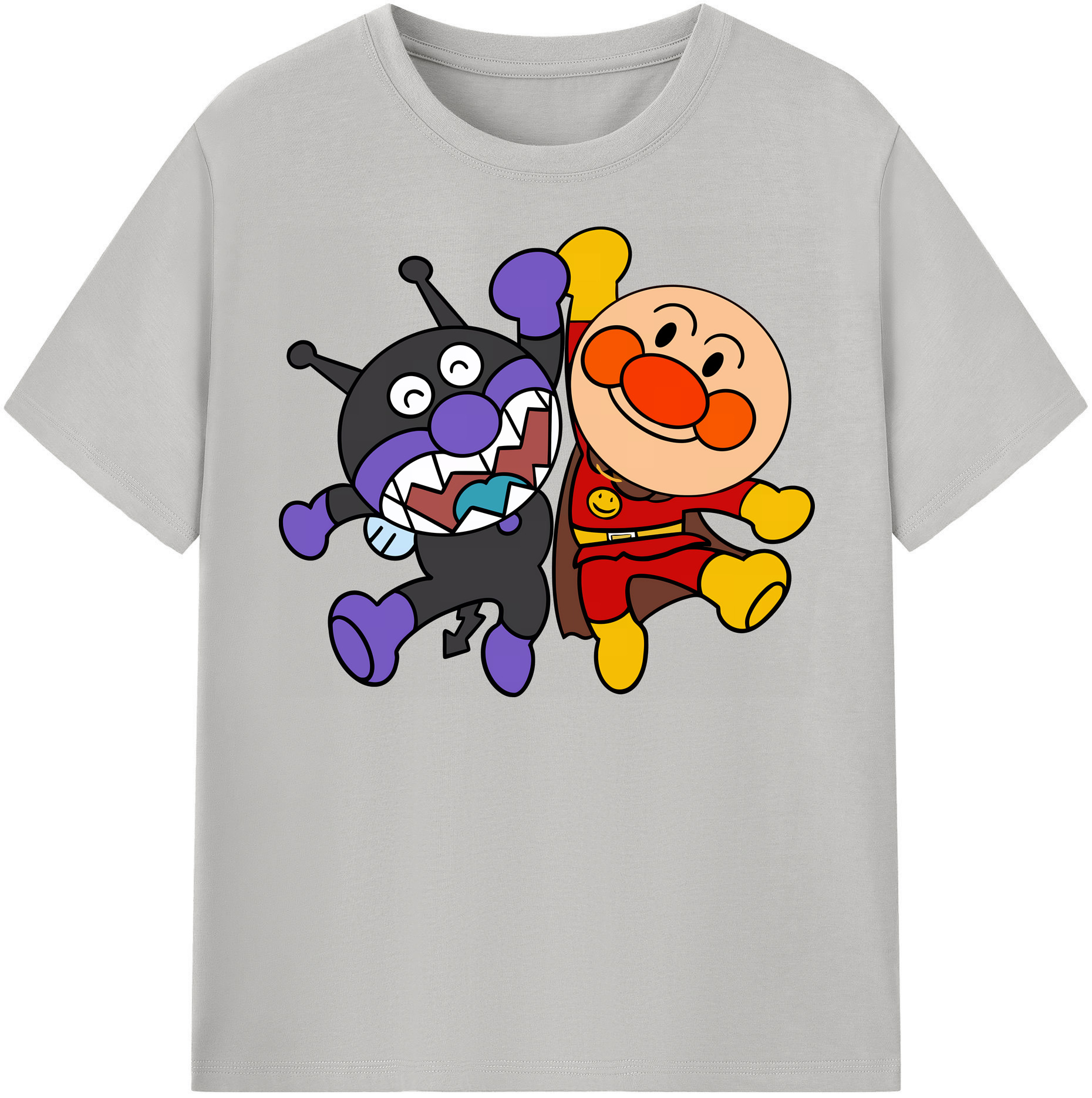（画像用） アンパンマン Anpanman レディースカジュアルプリントTシャツ（綿100％）