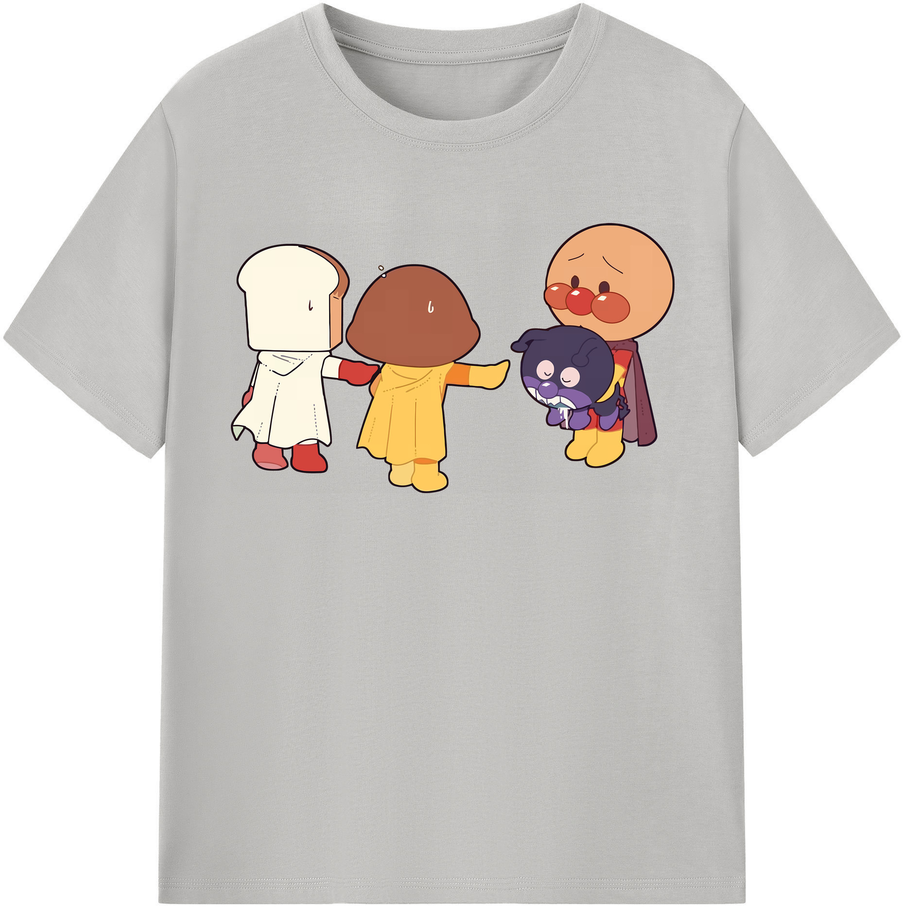 （画像用） アンパンマン Anpanman レディースカジュアルプリントTシャツ（綿100％）