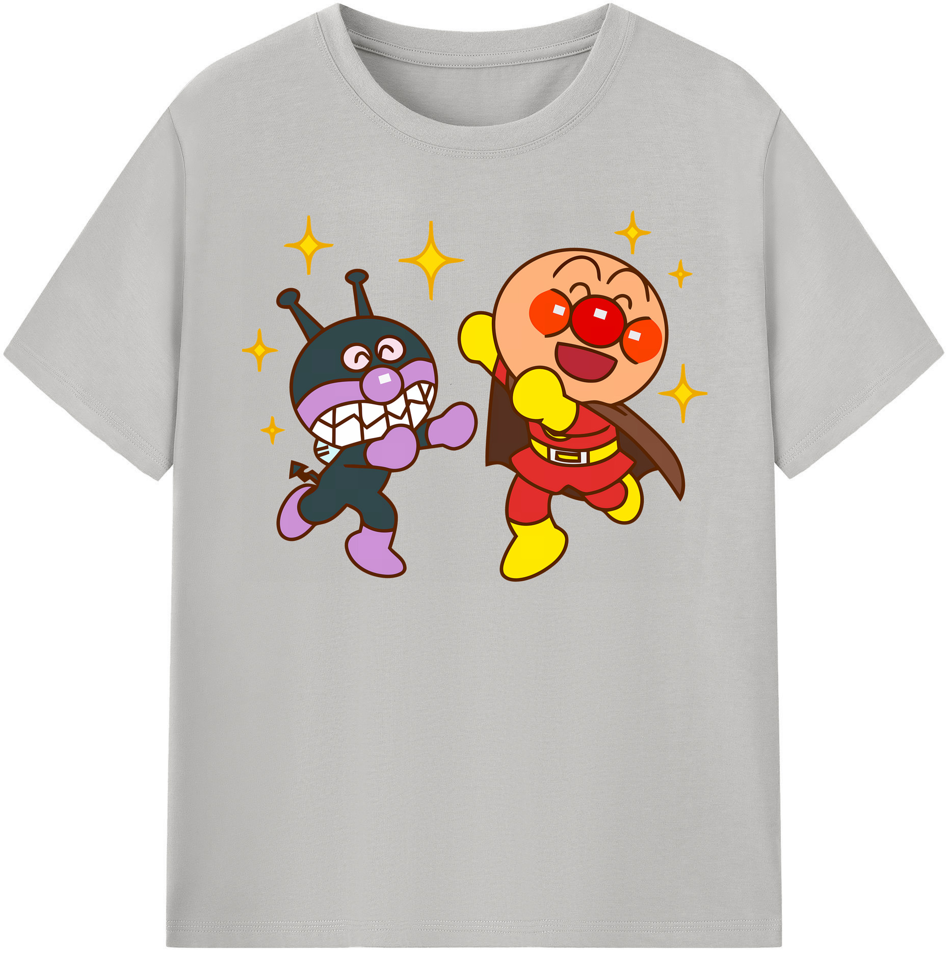 （画像用） アンパンマン Anpanman レディースカジュアルプリントTシャツ（綿100％）