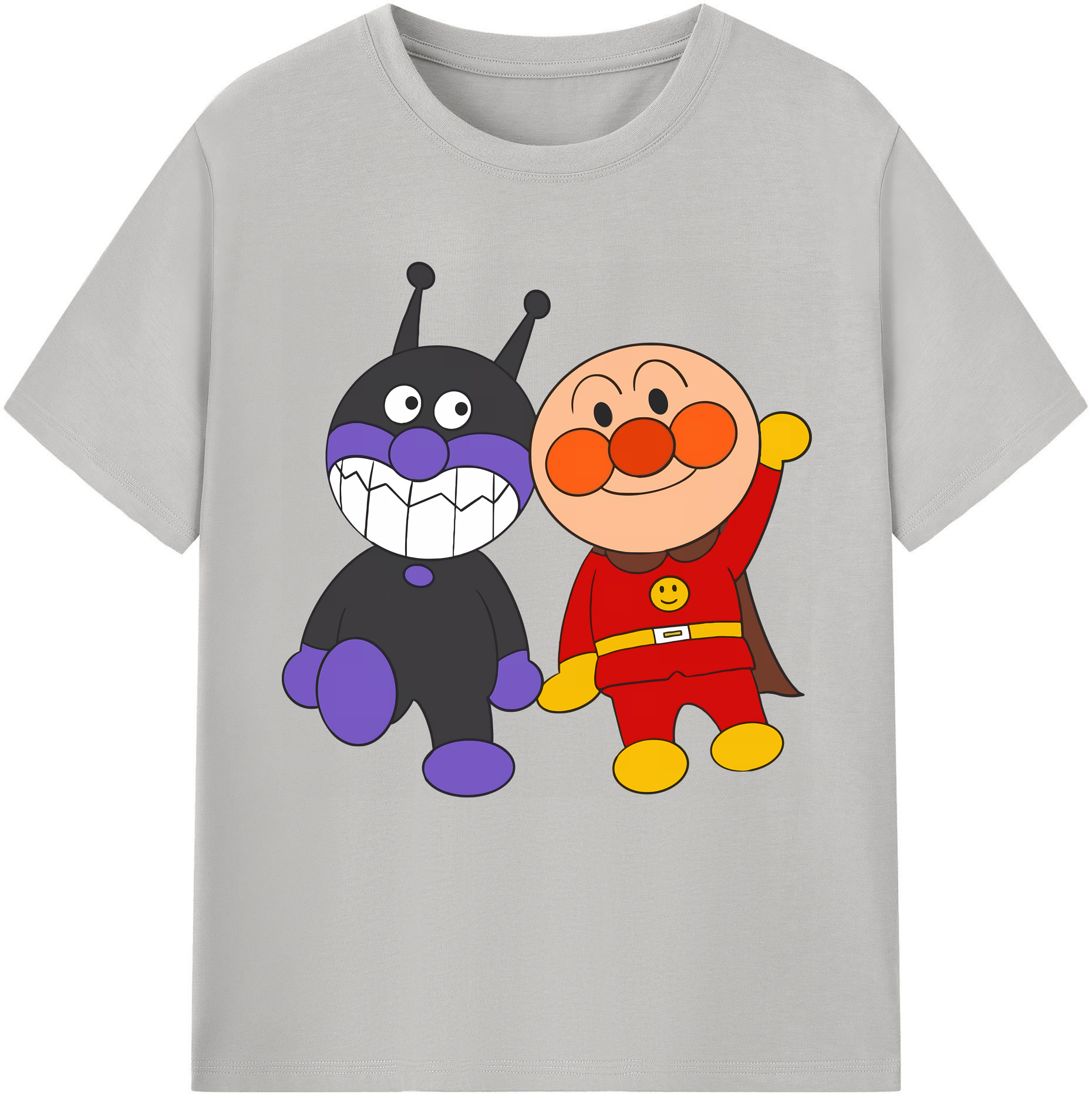 （画像用） アンパンマン Anpanman レディースカジュアルプリントTシャツ（綿100％）
