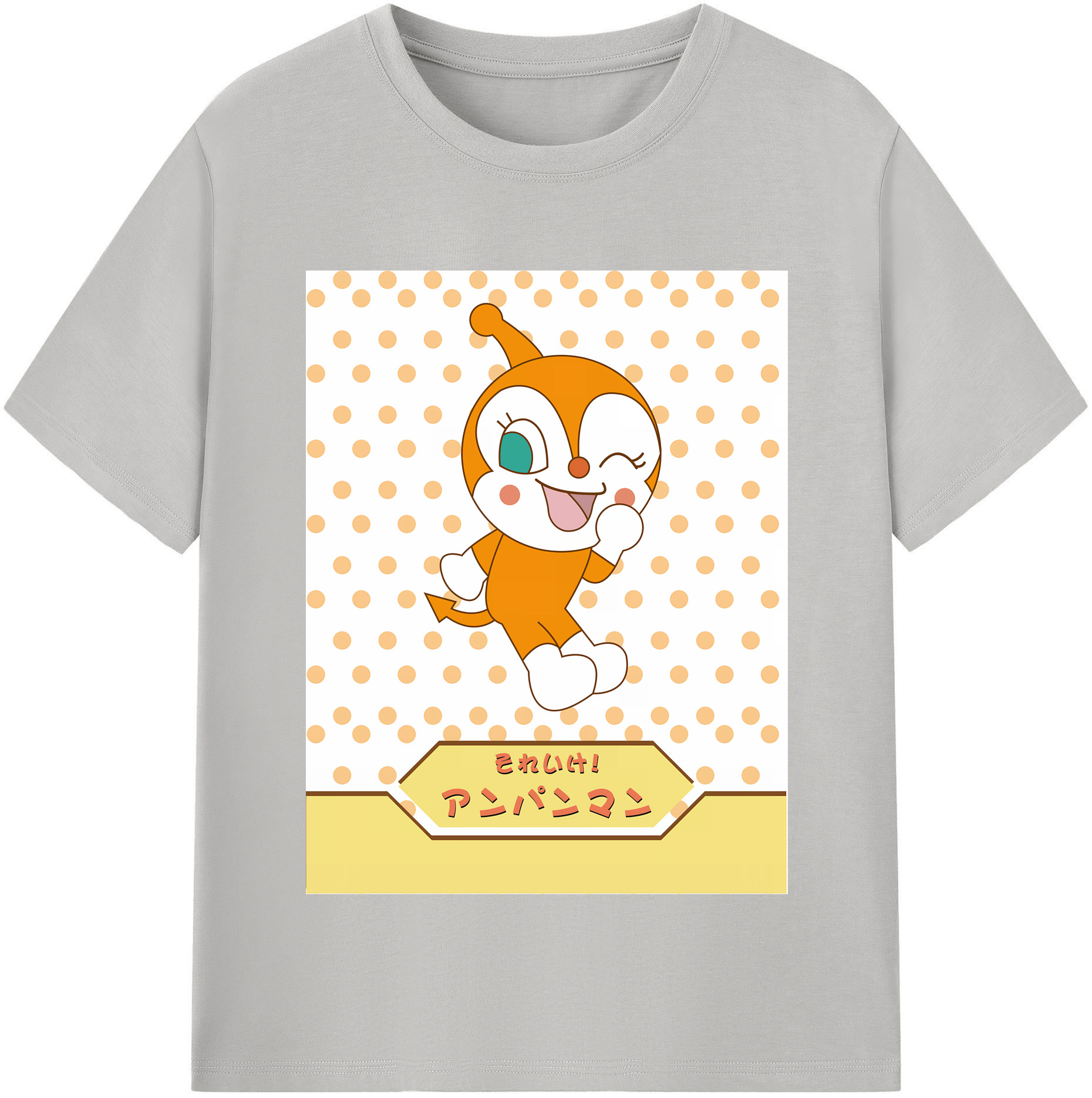 （画像用） アンパンマン Anpanman レディースカジュアルプリントTシャツ（綿100％）