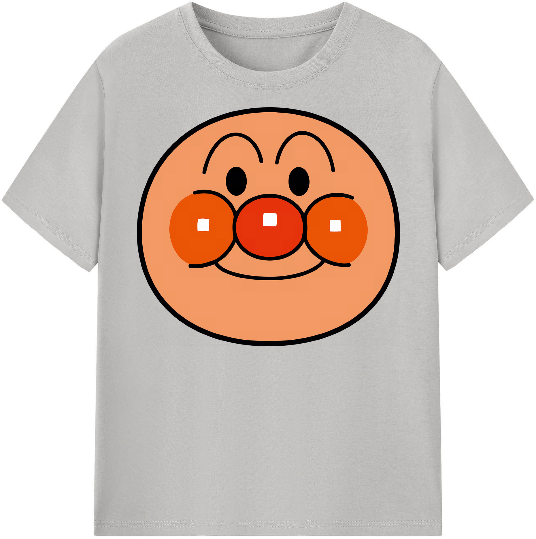 （画像用） アンパンマン Anpanman レディースカジュアルプリントTシャツ（綿100％）
