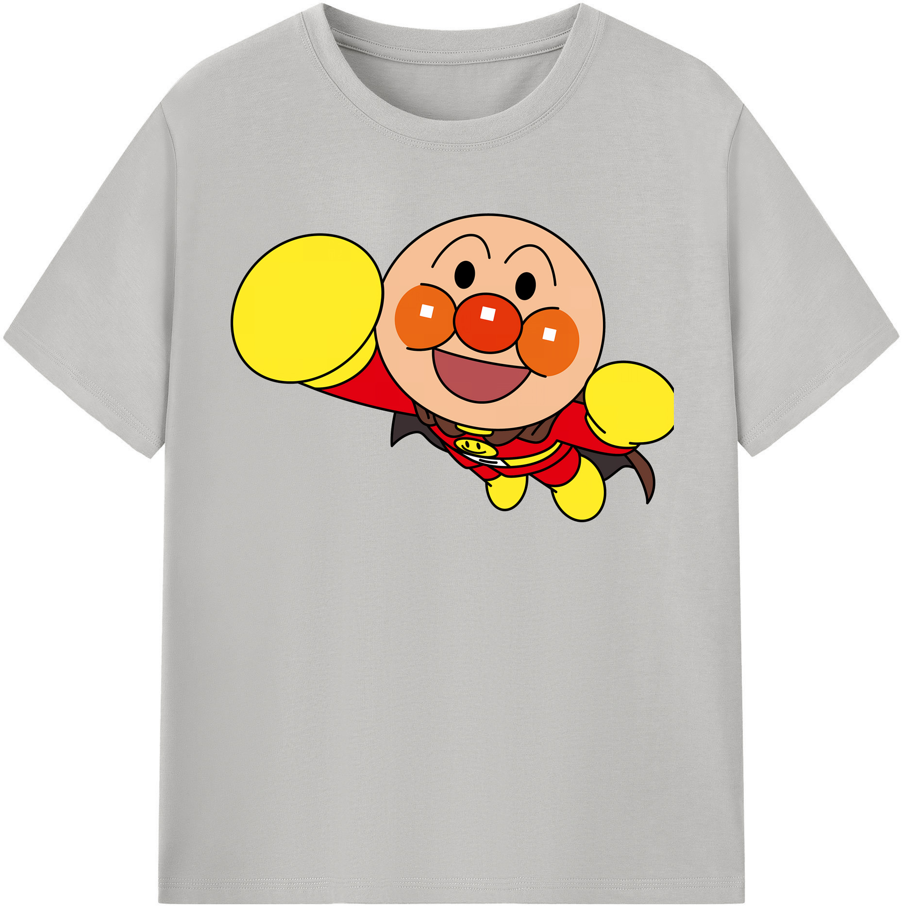 （画像用） アンパンマン Anpanman レディースカジュアルプリントTシャツ（綿100％）
