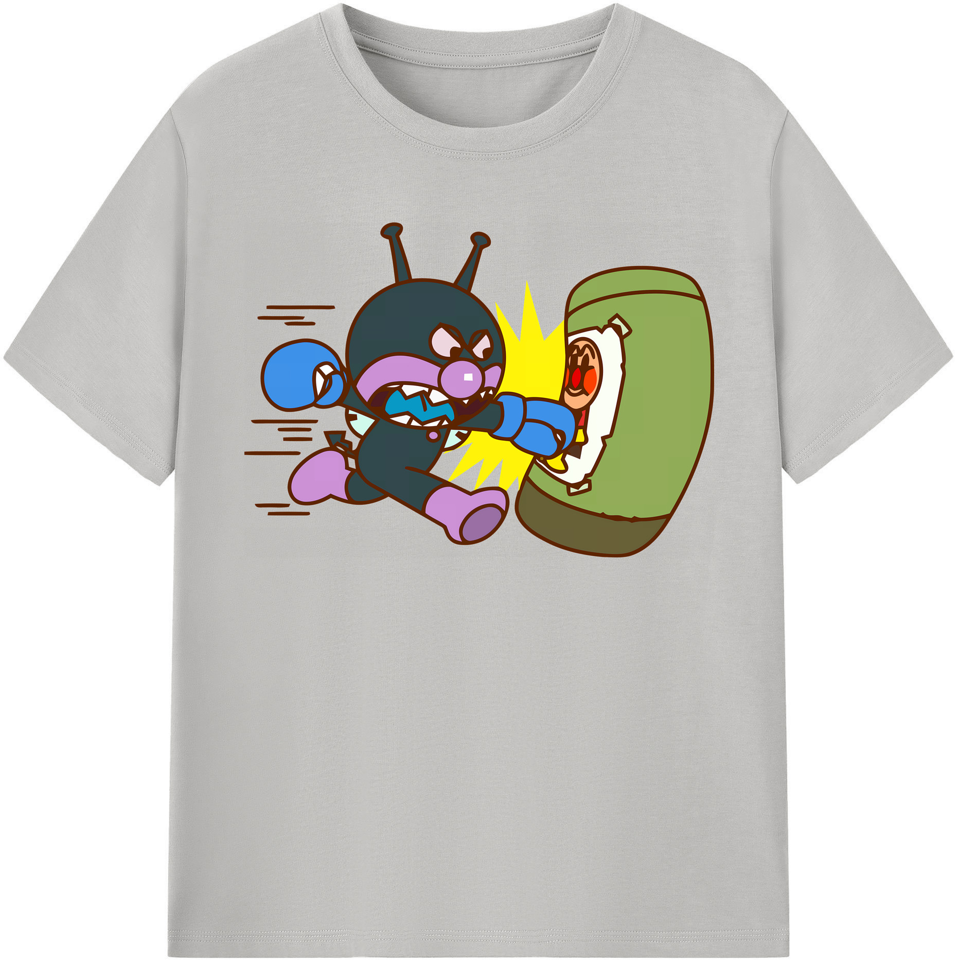 （画像用） アンパンマン Anpanman レディースカジュアルプリントTシャツ（綿100％）