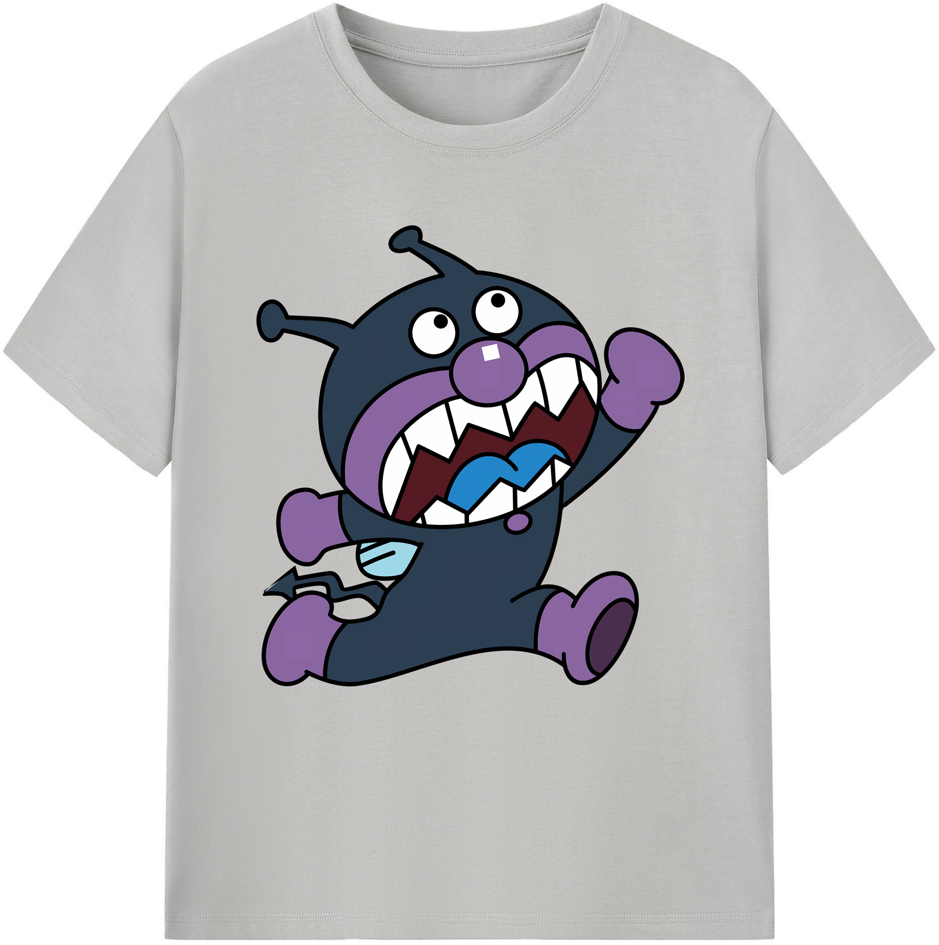 （画像用） アンパンマン Anpanman レディースカジュアルプリントTシャツ（綿100％）