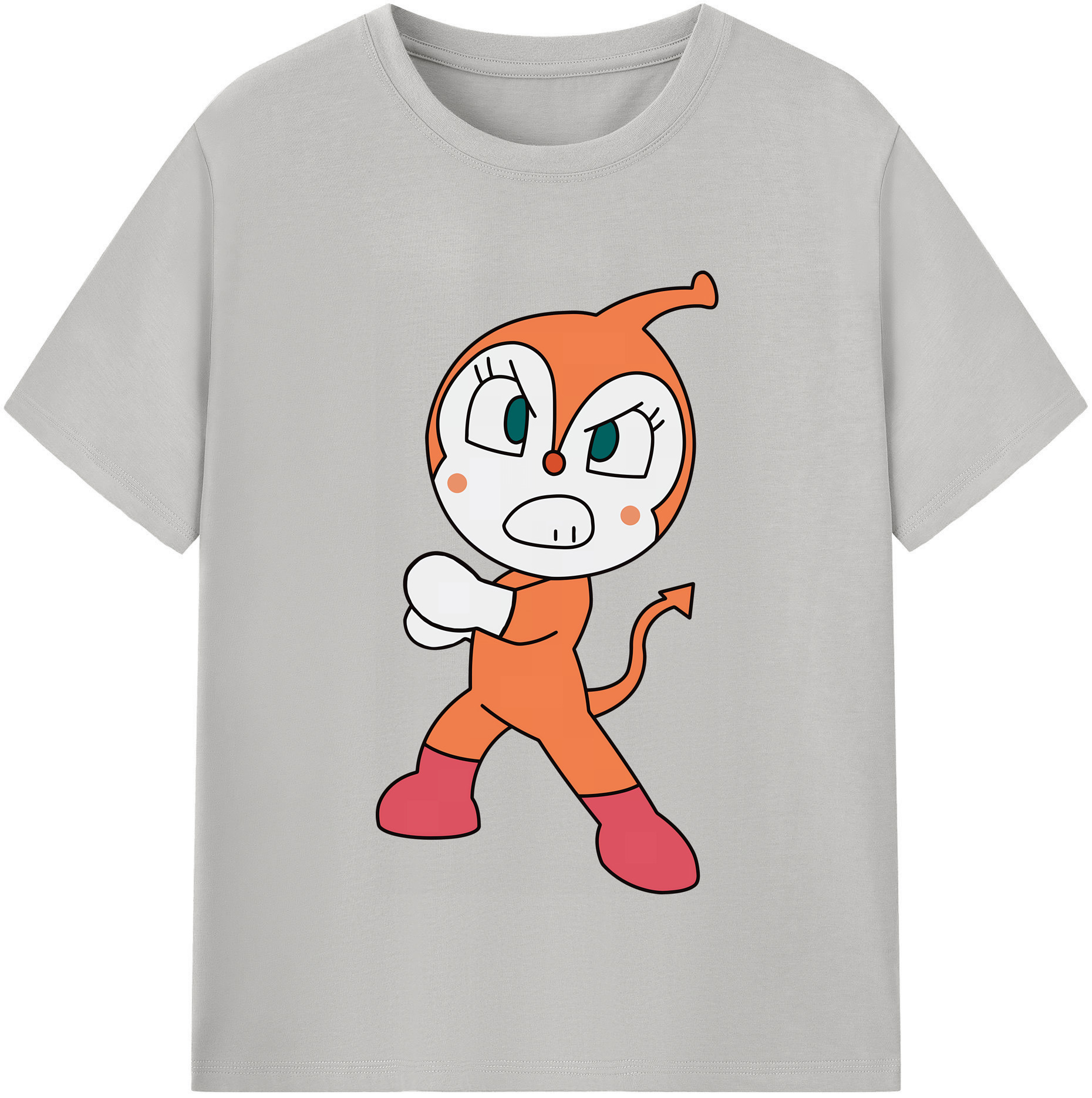 （画像用） アンパンマン Anpanman レディースカジュアルプリントTシャツ（綿100％）