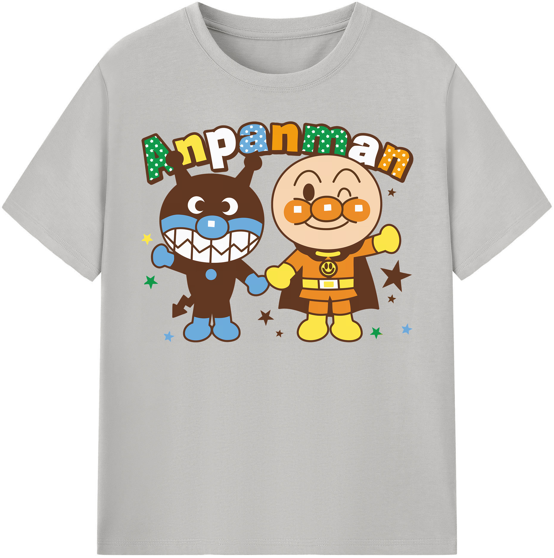 （画像用） アンパンマン Anpanman レディースカジュアルプリントTシャツ（綿100％）