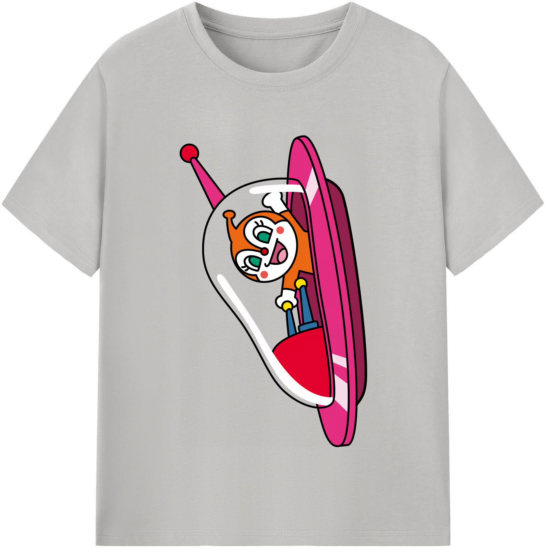 （画像用） アンパンマン Anpanman レディースカジュアルプリントTシャツ（綿100％）