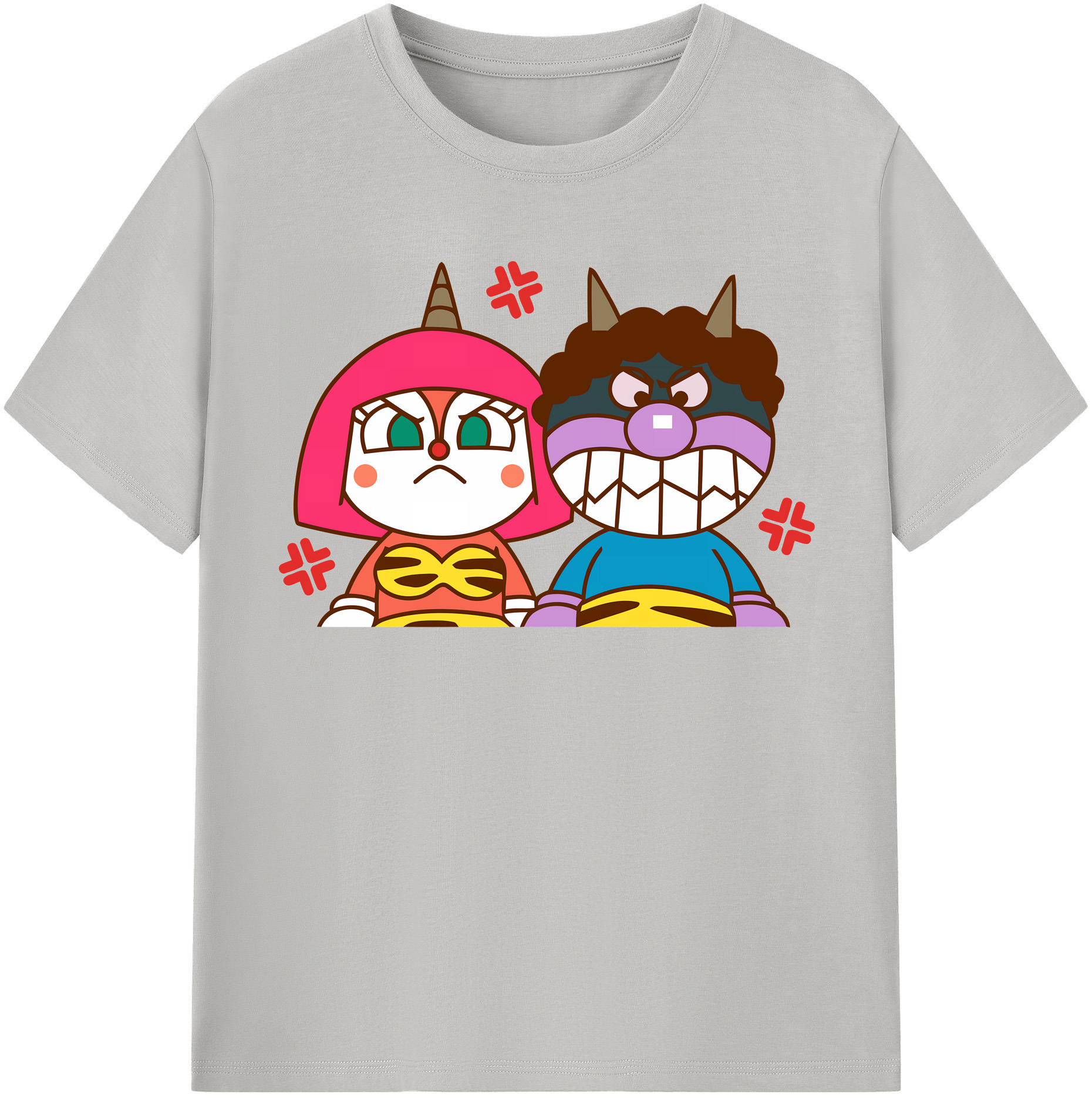 （画像用） アンパンマン Anpanman レディースカジュアルプリントTシャツ（綿100％）
