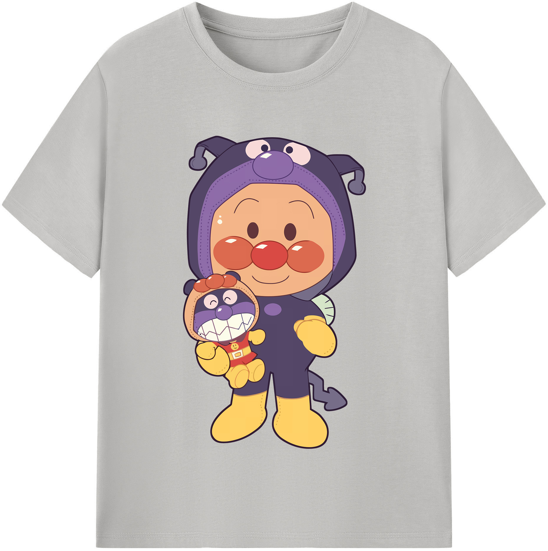 （画像用） アンパンマン Anpanman レディースカジュアルプリントTシャツ（綿100％）