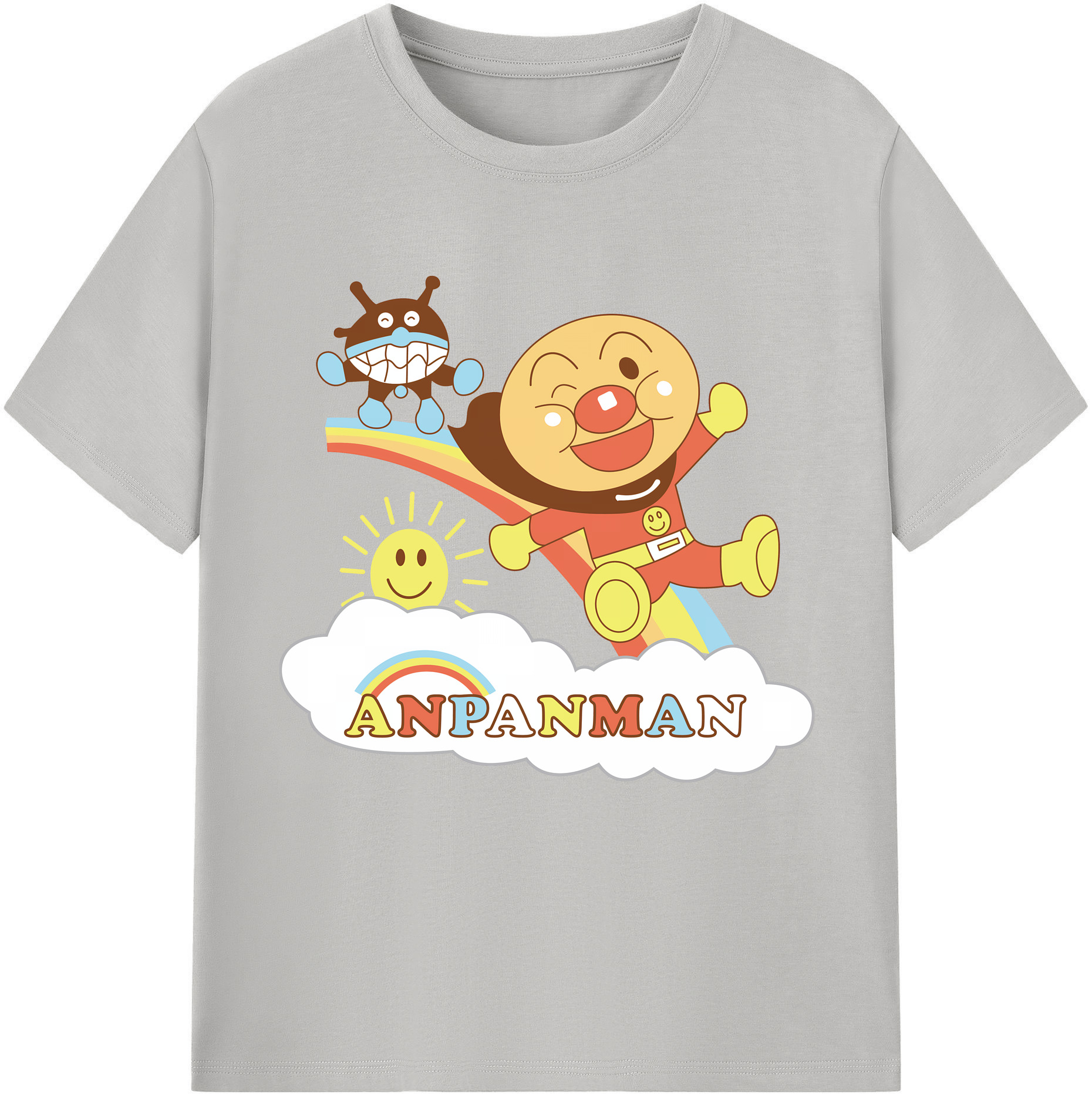 （画像用） アンパンマン Anpanman レディースカジュアルプリントTシャツ（綿100％）