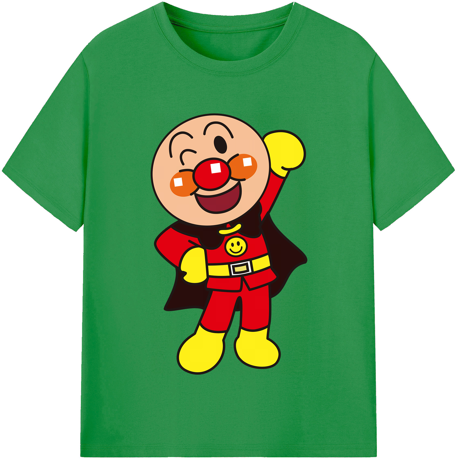（画像用） アンパンマン Anpanman レディースカジュアルプリントTシャツ（綿100％）