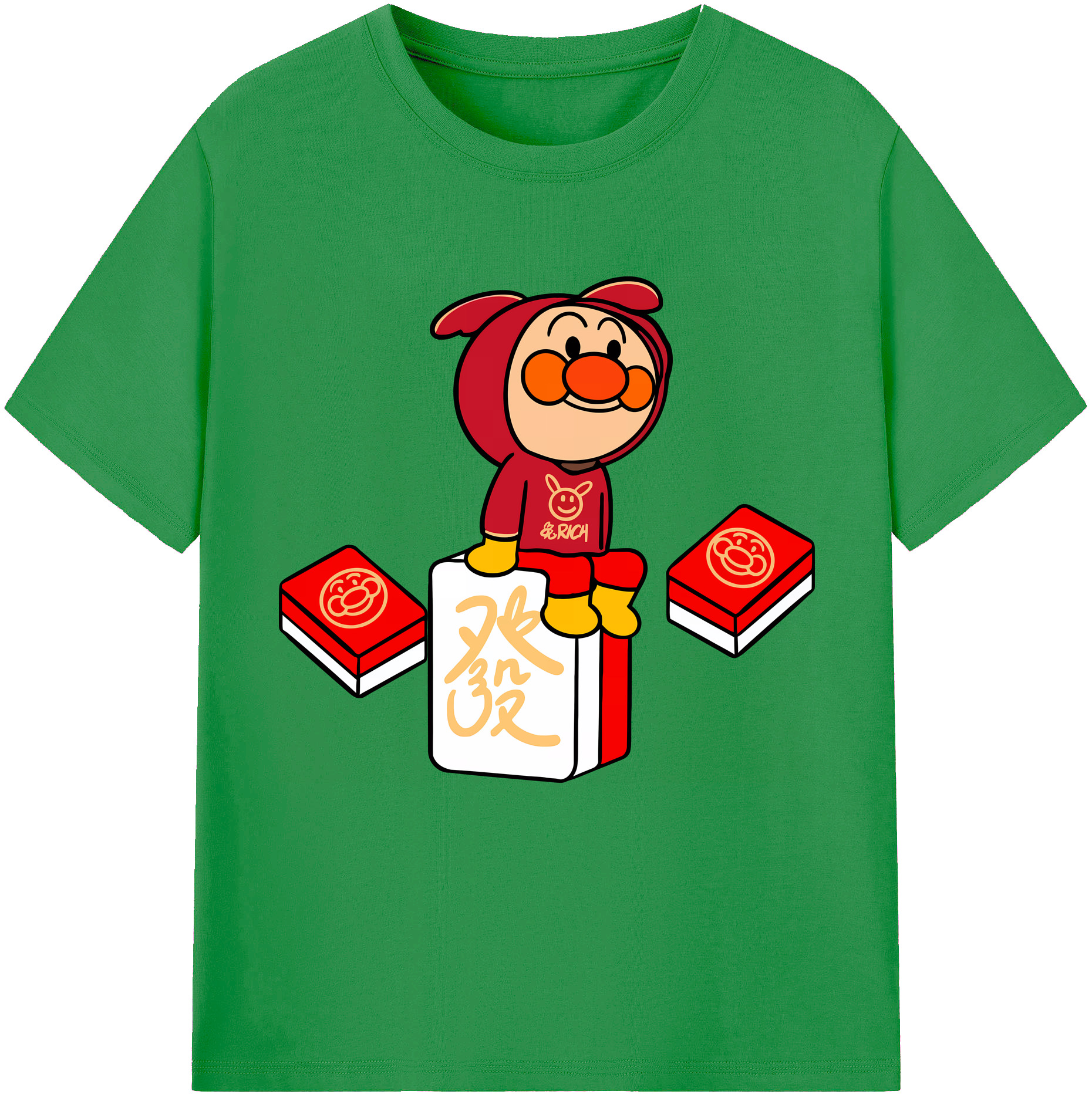 （画像用） アンパンマン Anpanman レディースカジュアルプリントTシャツ（綿100％）