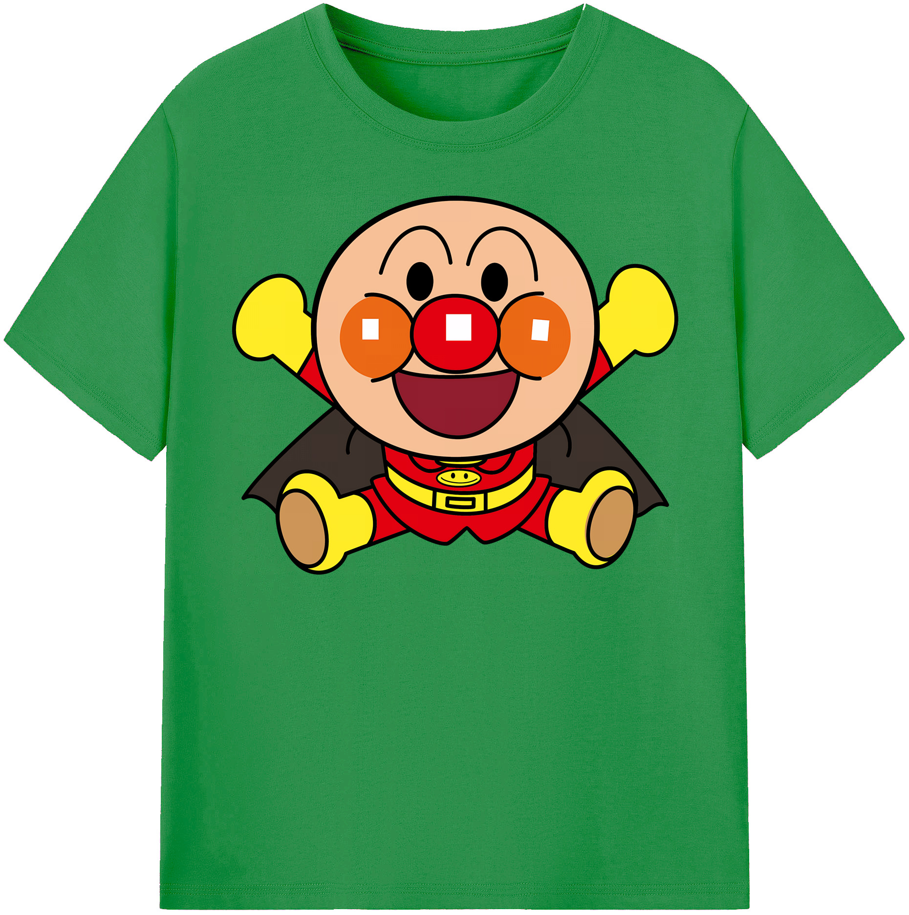 （画像用） アンパンマン Anpanman レディースカジュアルプリントTシャツ（綿100％）