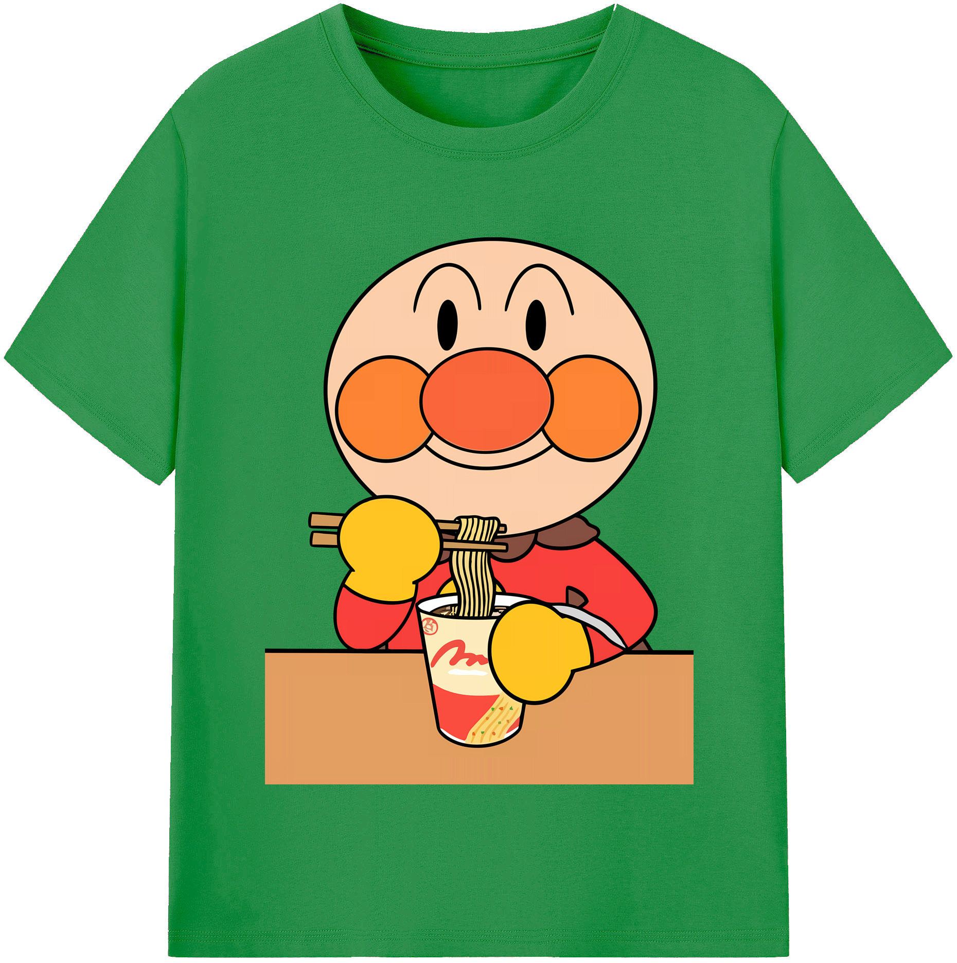 （画像用） アンパンマン Anpanman レディースカジュアルプリントTシャツ（綿100％）