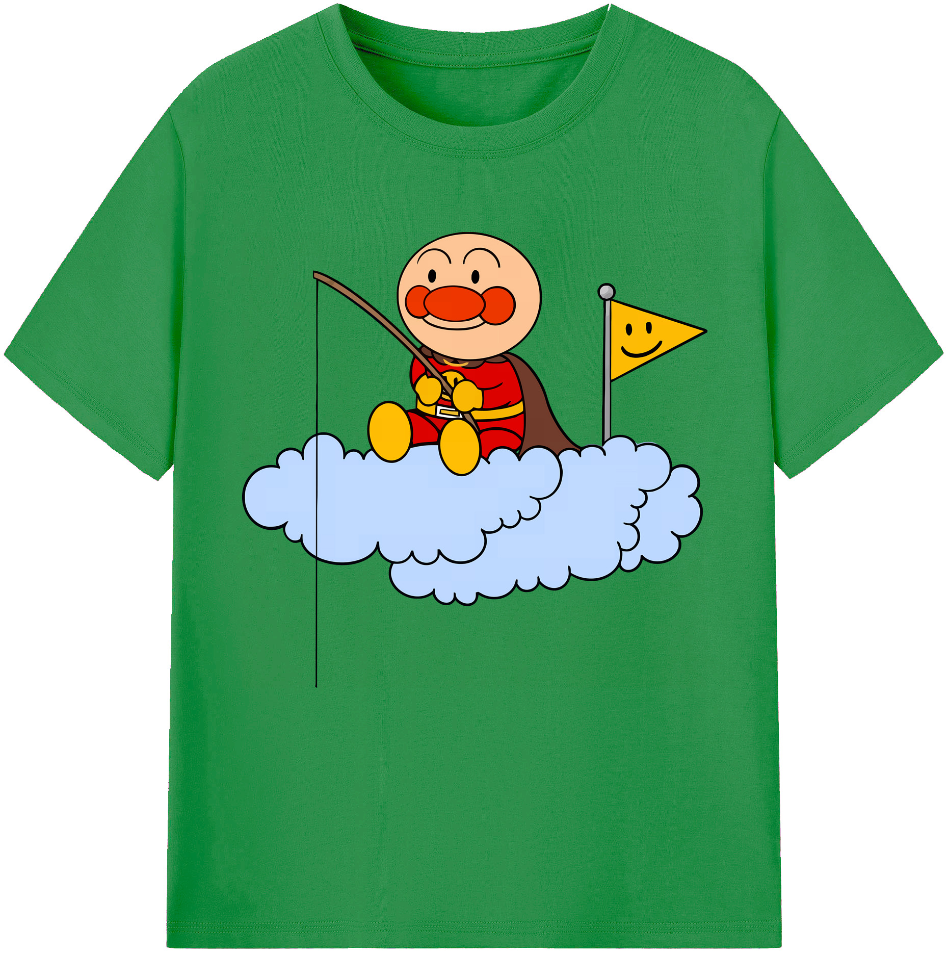 （画像用） アンパンマン Anpanman レディースカジュアルプリントTシャツ（綿100％）